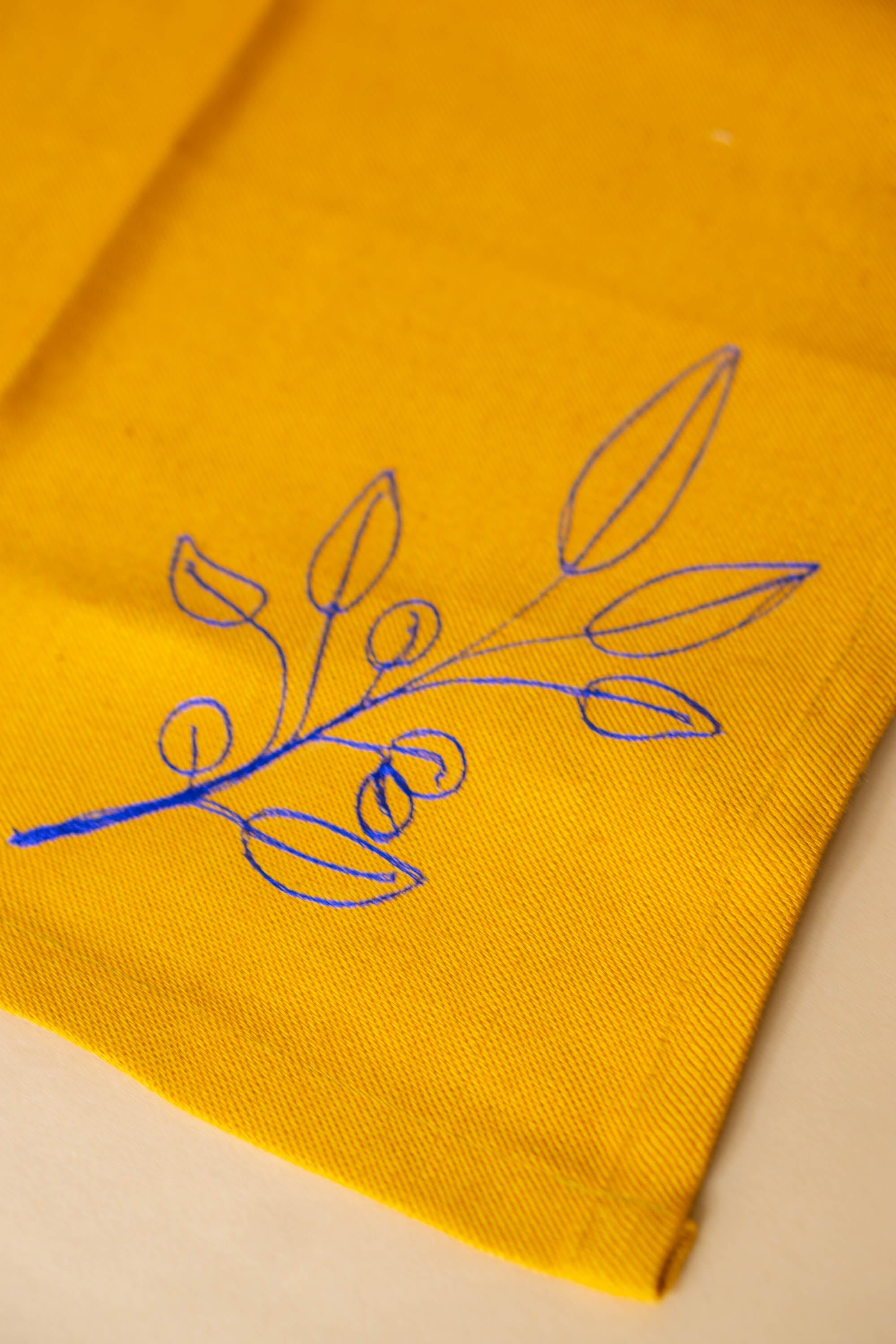 Broderede stofservietter