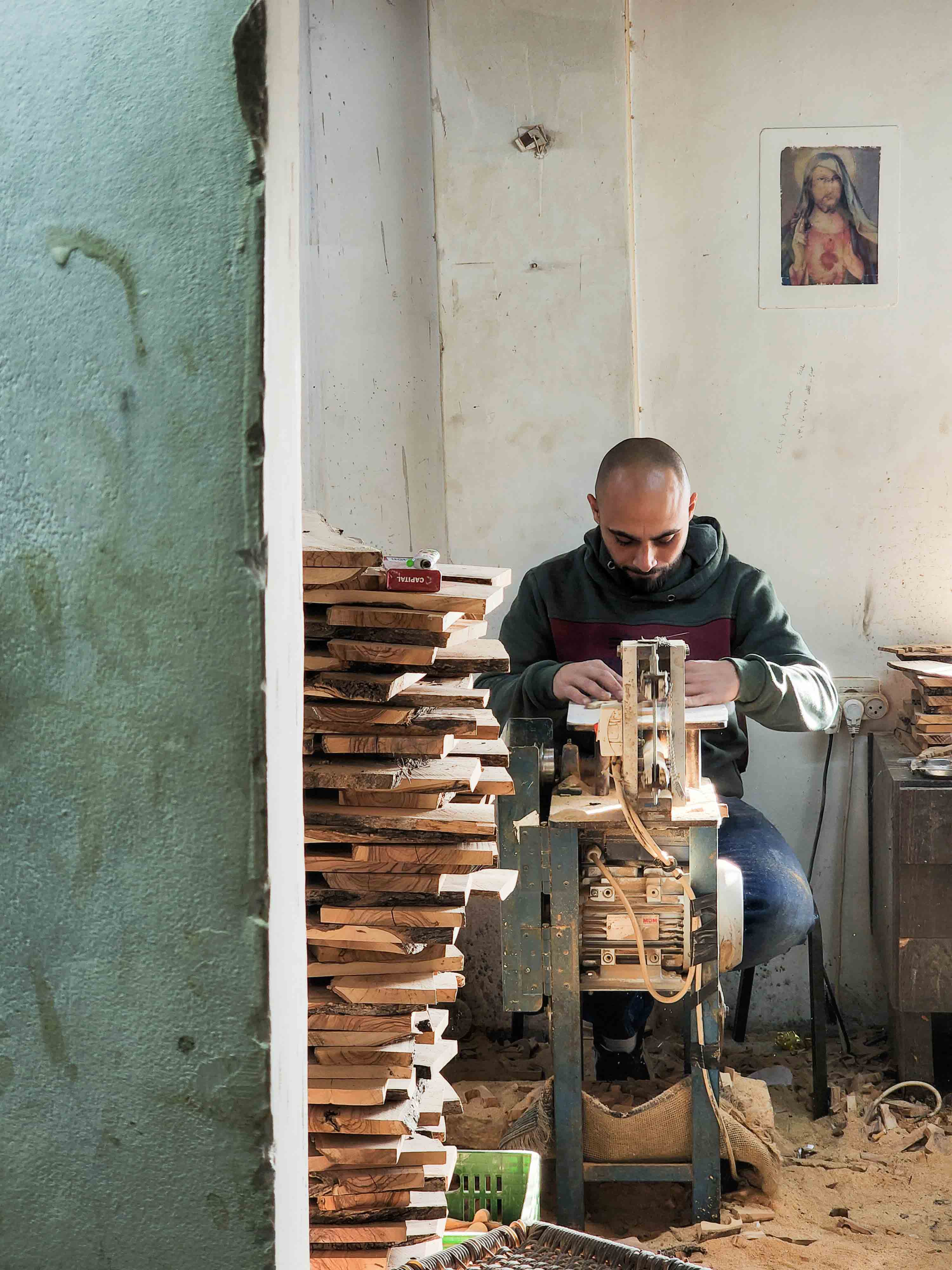 Spatel i oliventræ fra Vestbredden