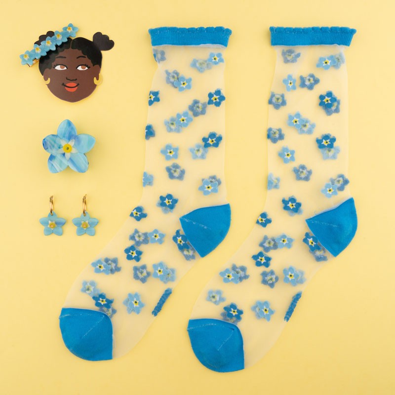 Forglem mig ej socks, sheer