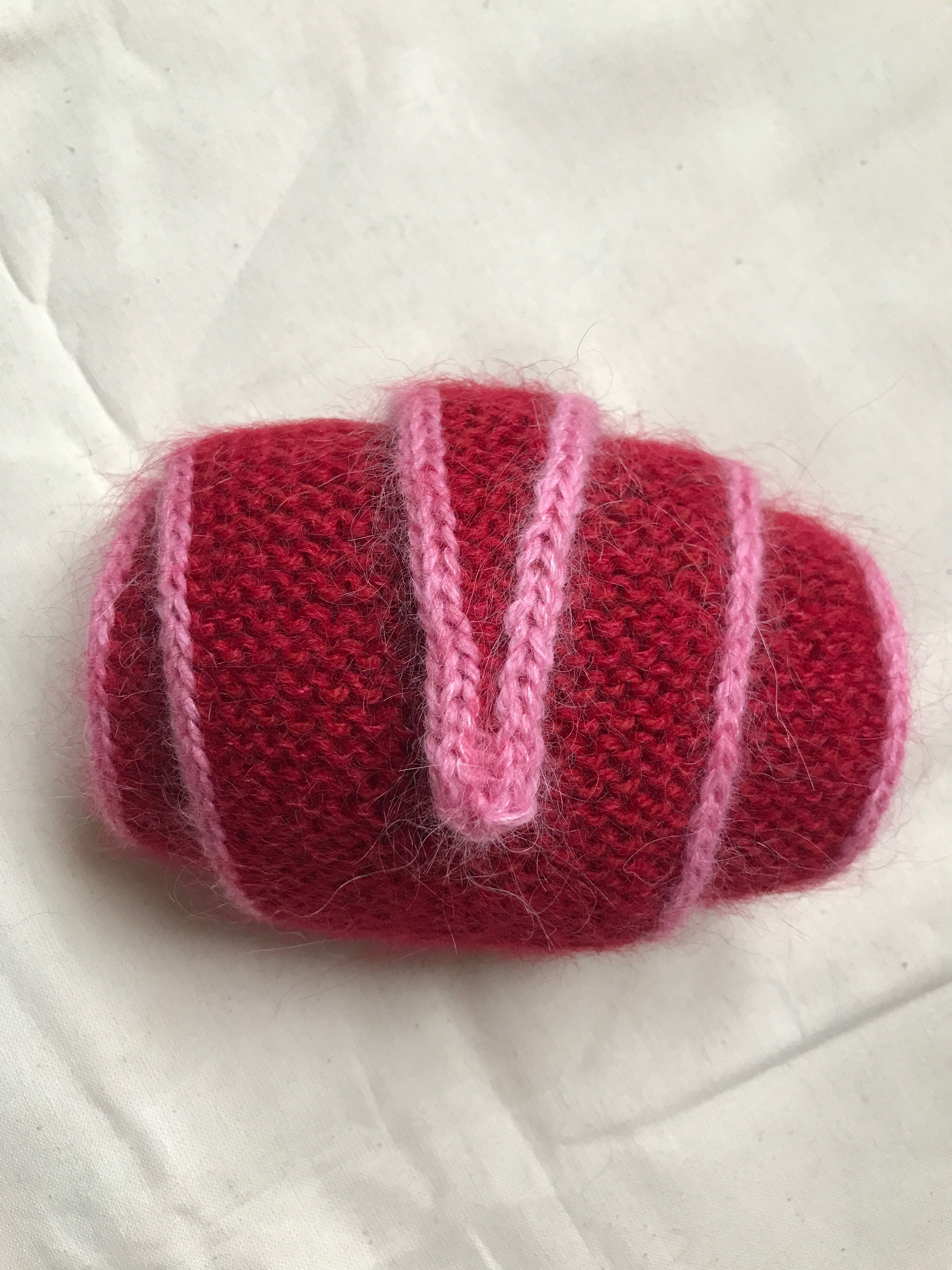 Mohair scarf (Red/pink)