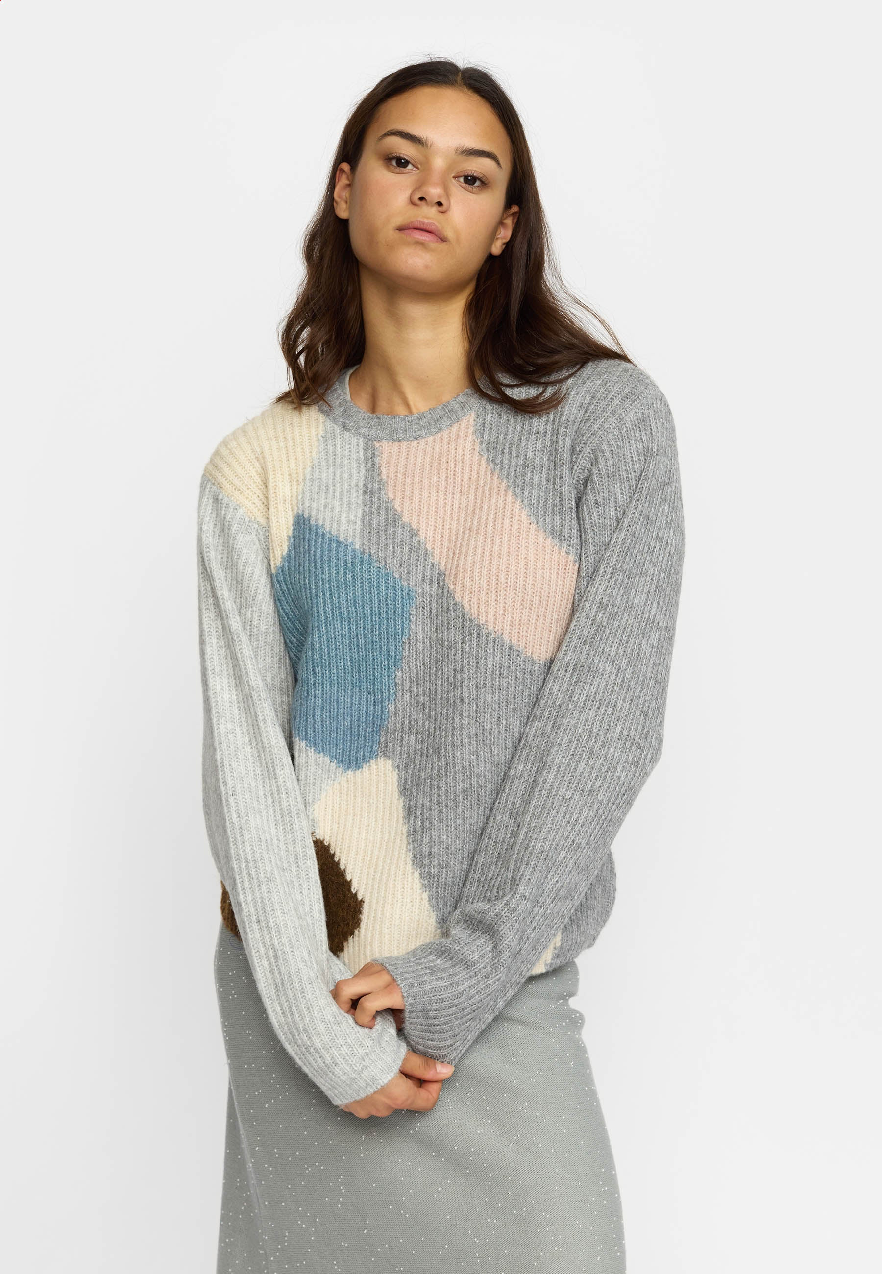 Color block sweater