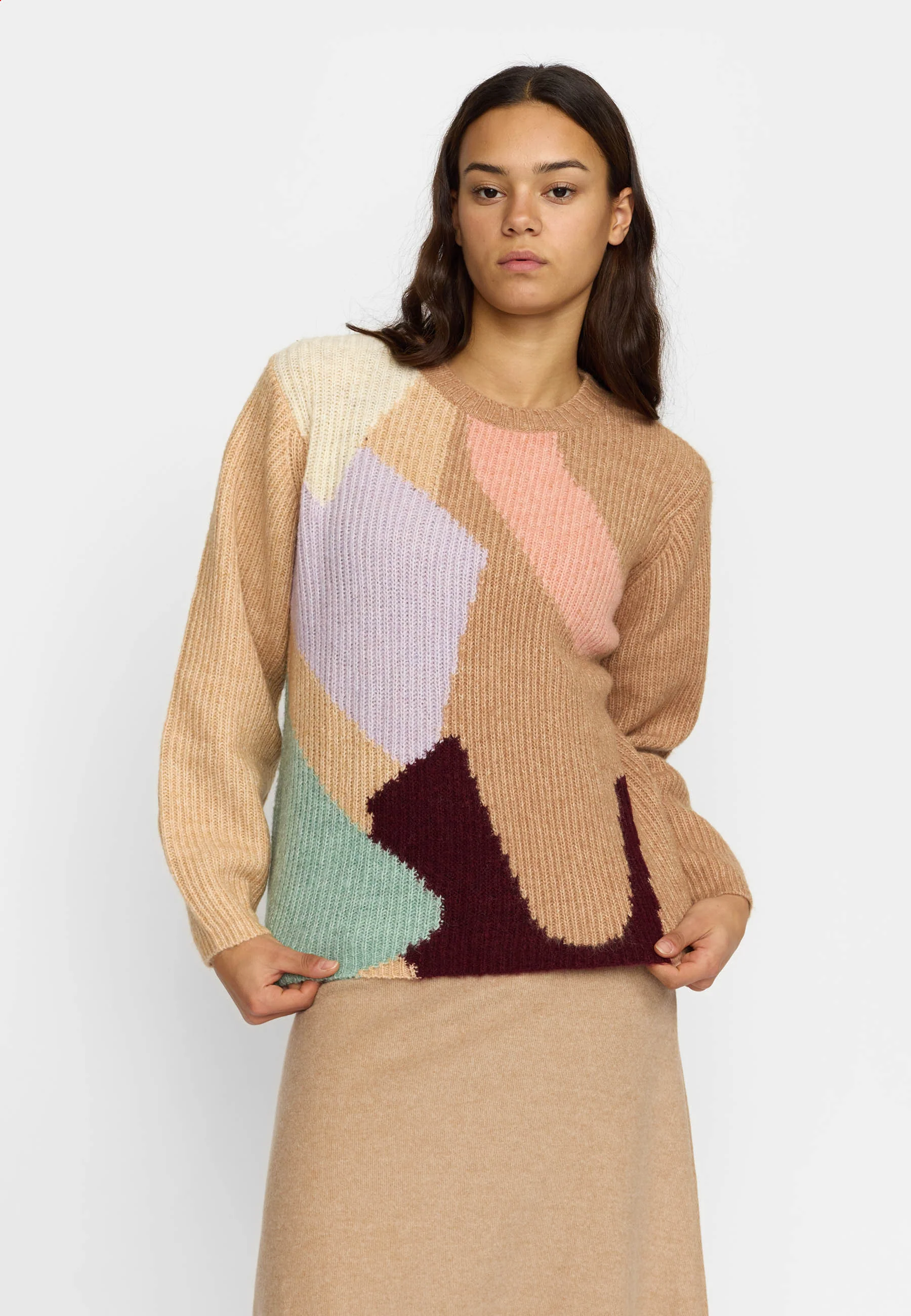 Color block sweater