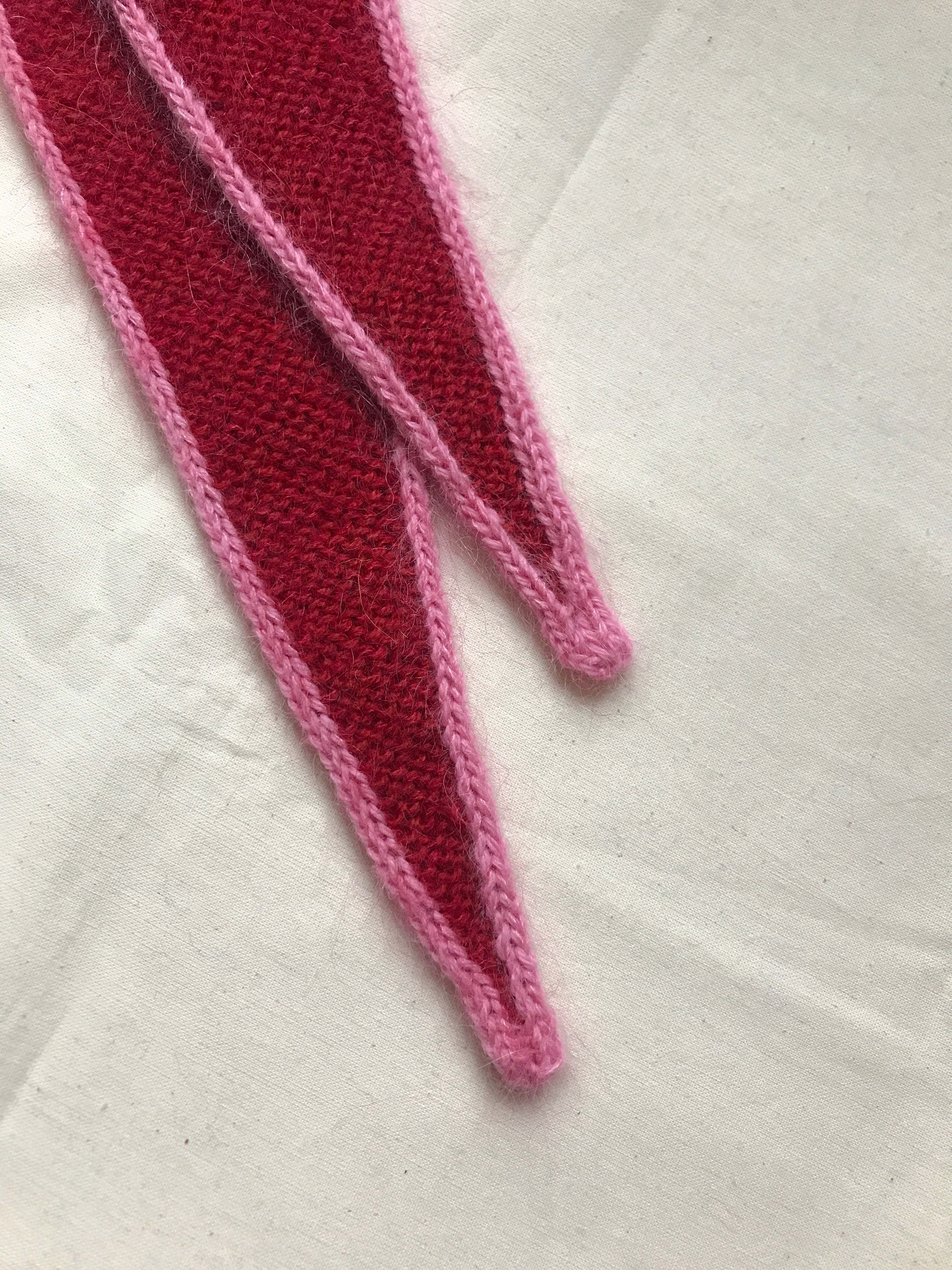 Mohair scarf (Cherry/Bubblegum)