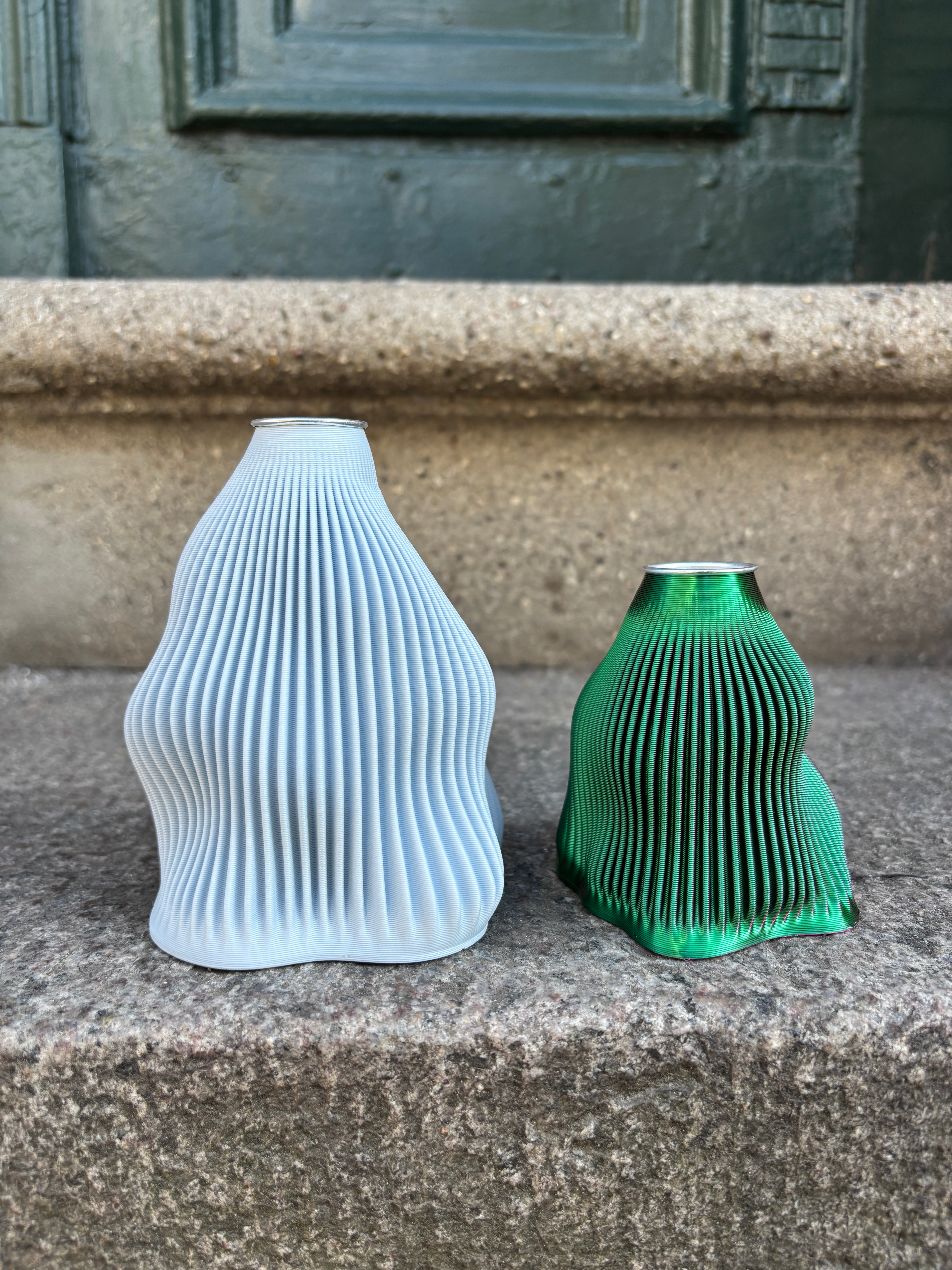 3D print candle holder - Light blue