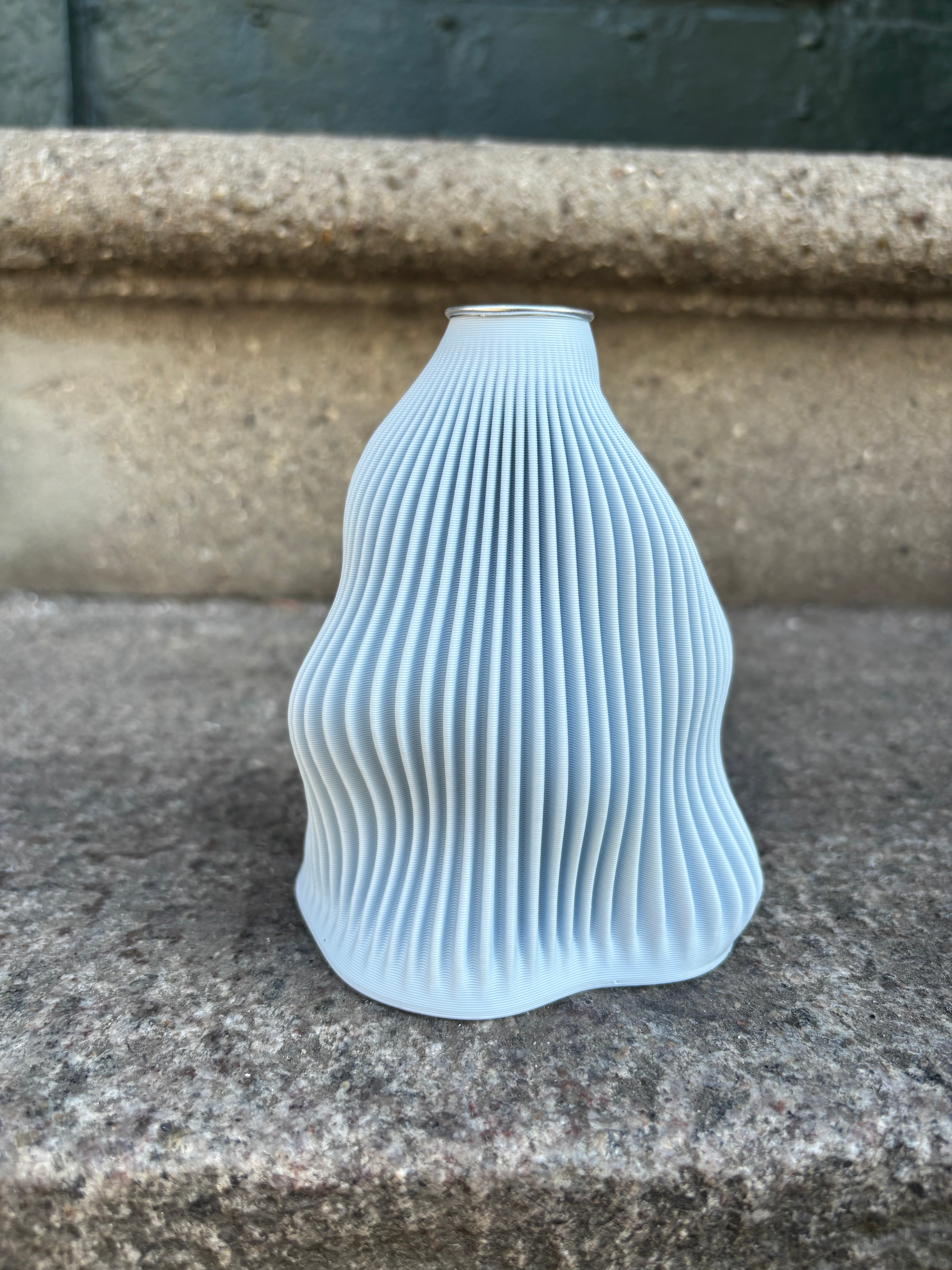 3D print candle holder - Light blue
