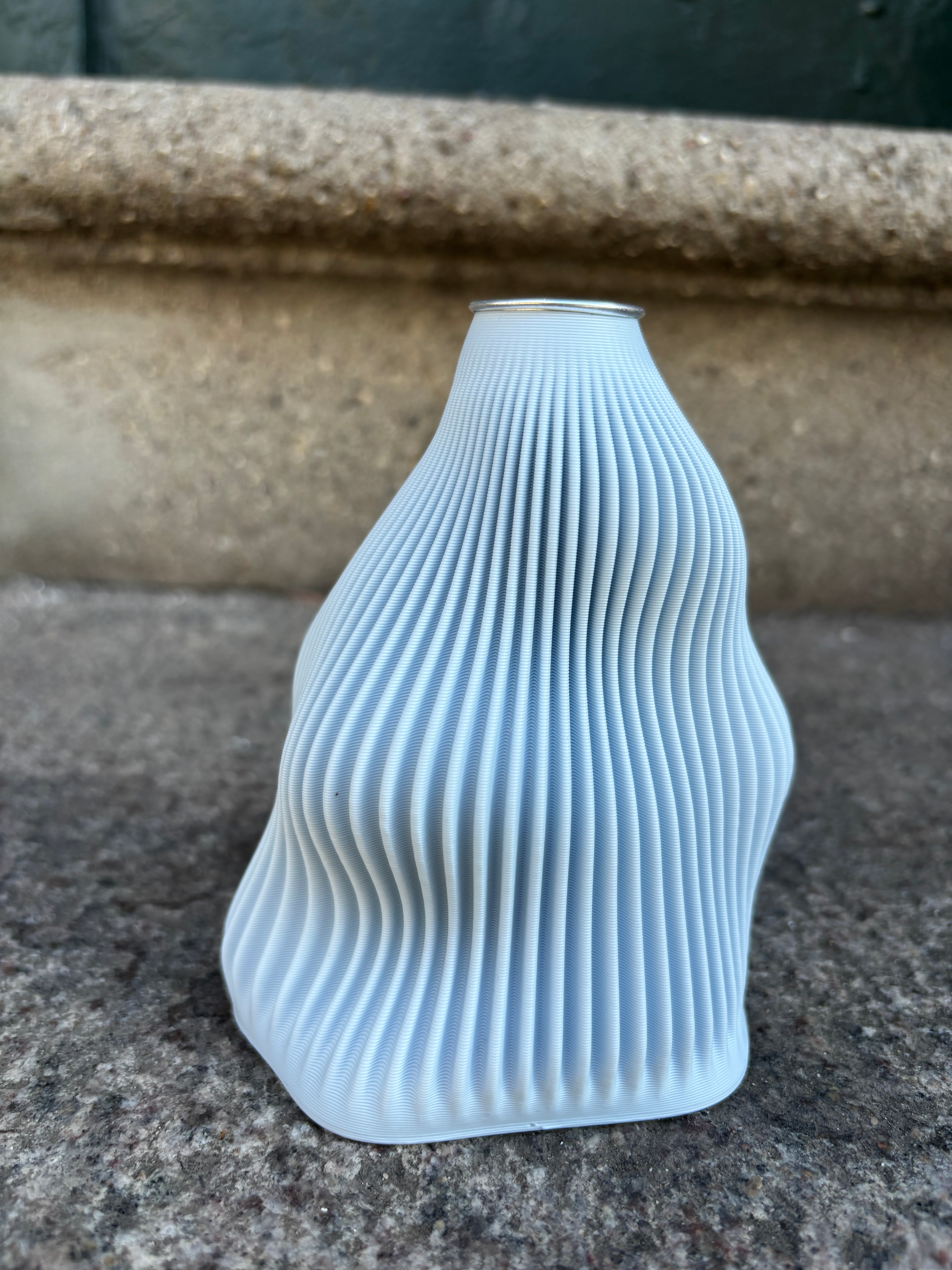 3D print candle holder - Light blue