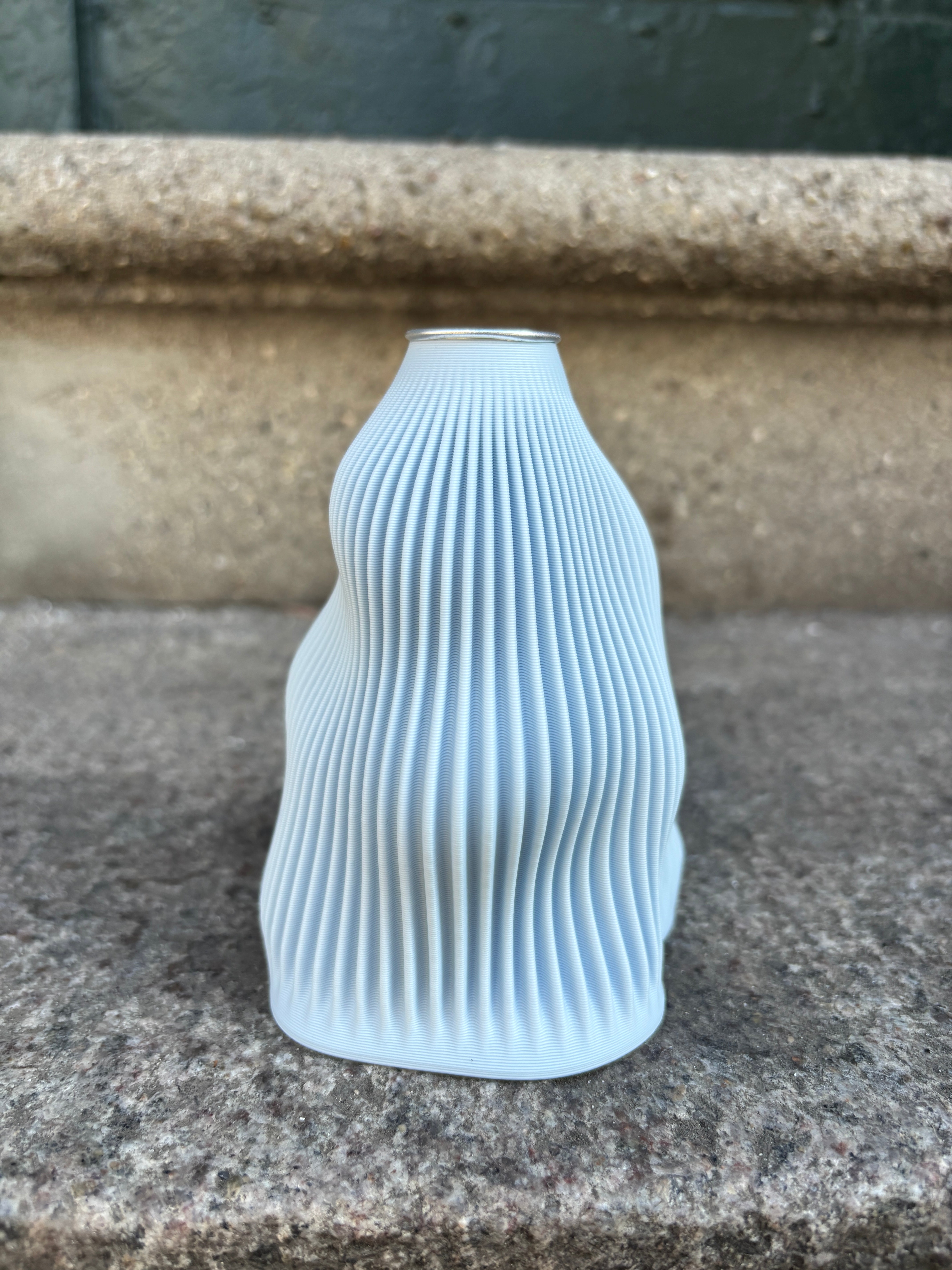 3D print candle holder - Light blue