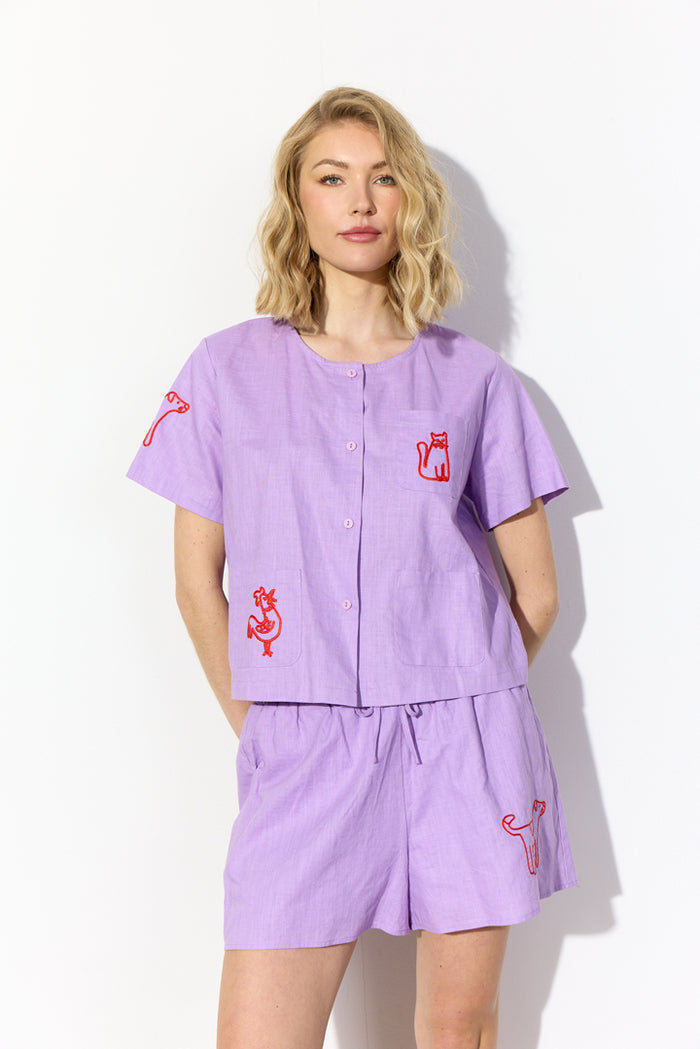 Nina Shorts - Lavender