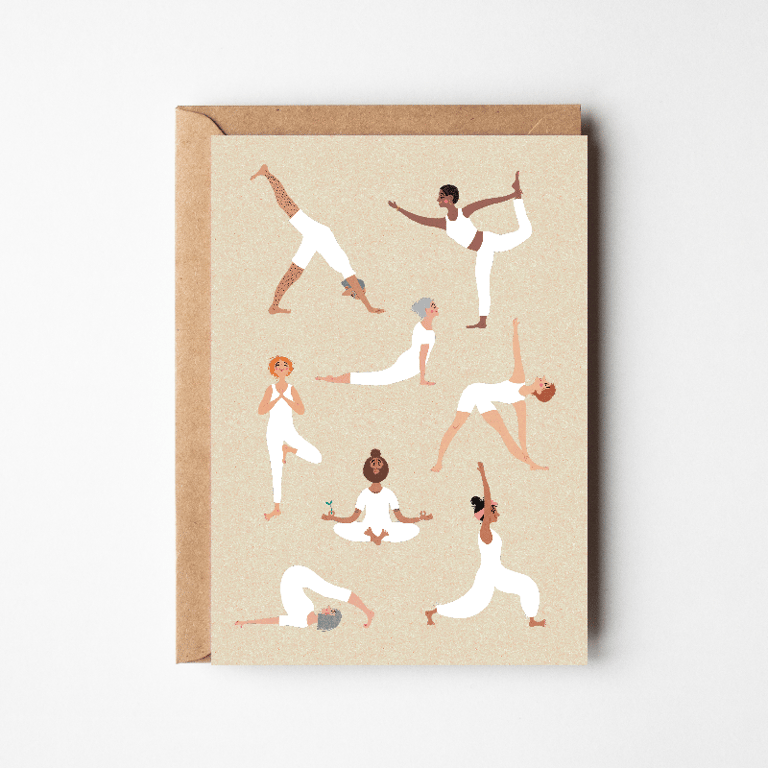 Kunstnerkort A6, Yogahold