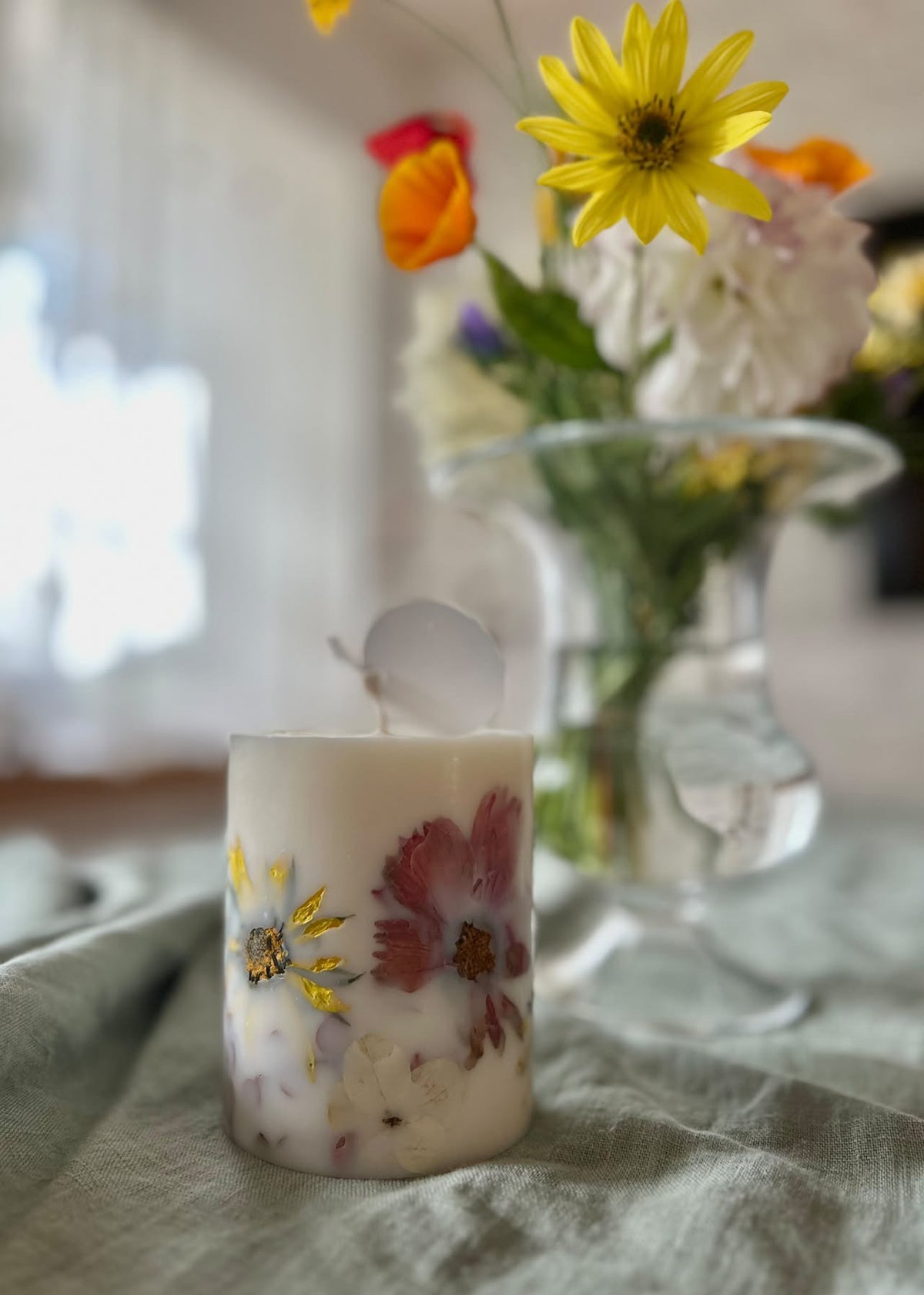 Bloom B botanisk lys med tørrede blomster – 5