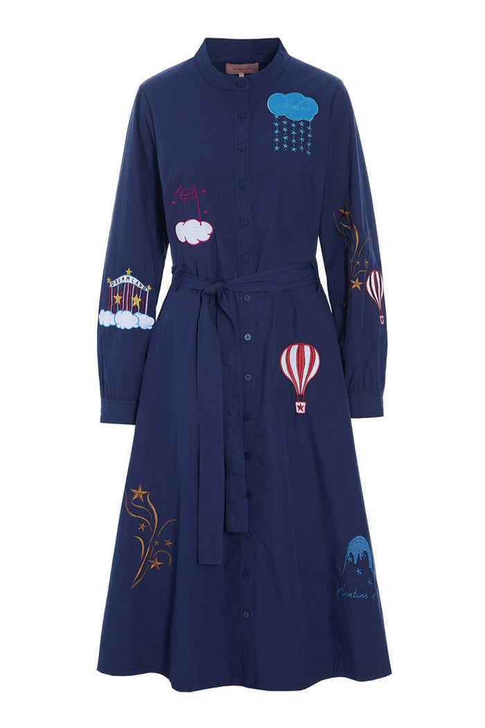 Nicole Dress - Navy