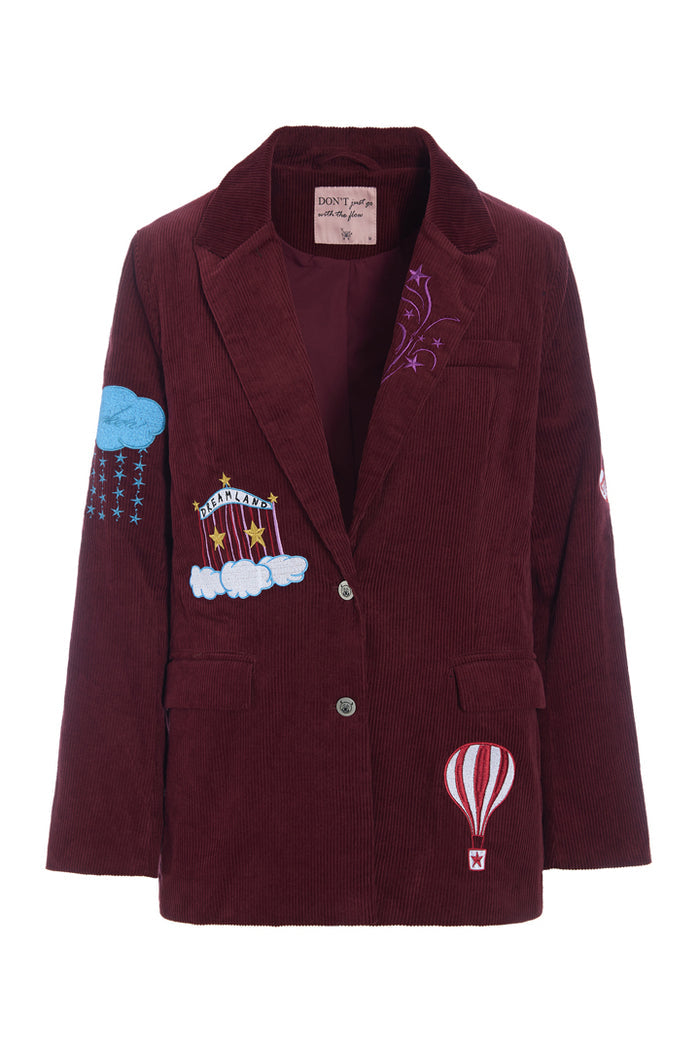 Nadine blazer - burgundy