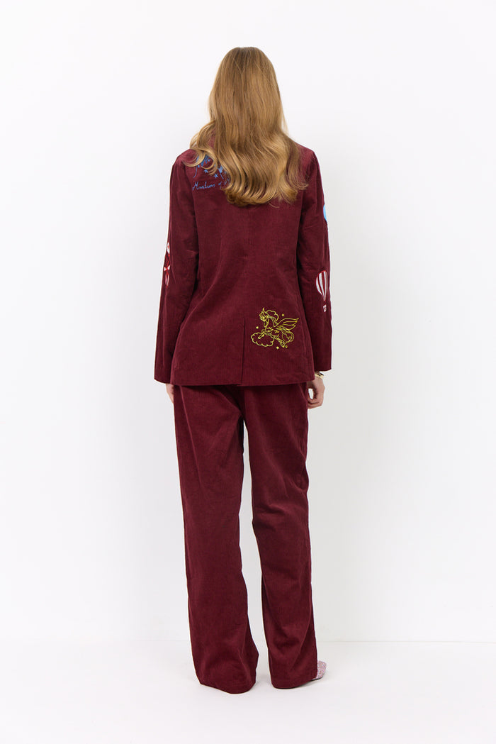 Nadine blazer - burgundy