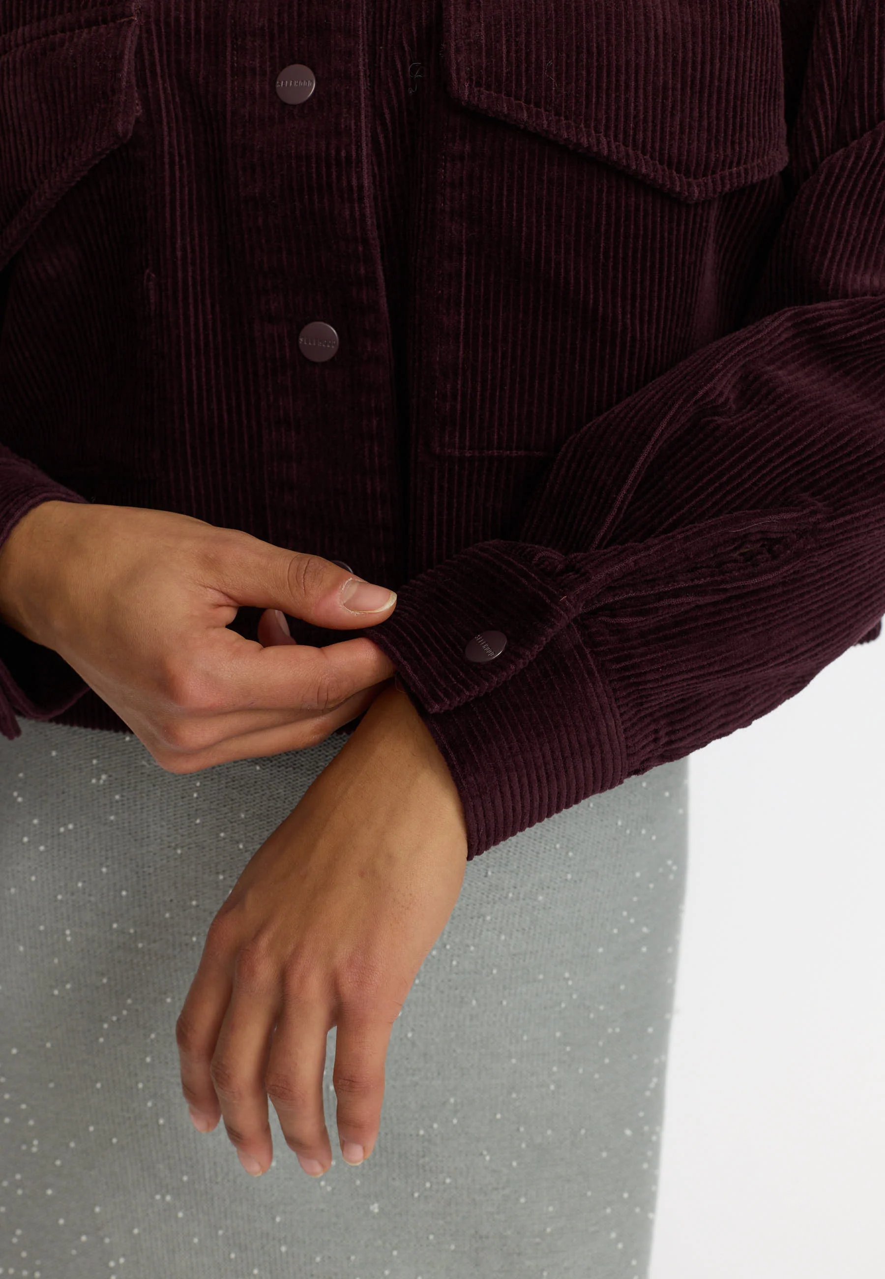 Cropped shirt - Burgundy