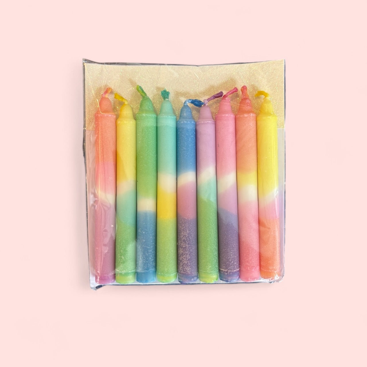 Håndfarvede juletræslys