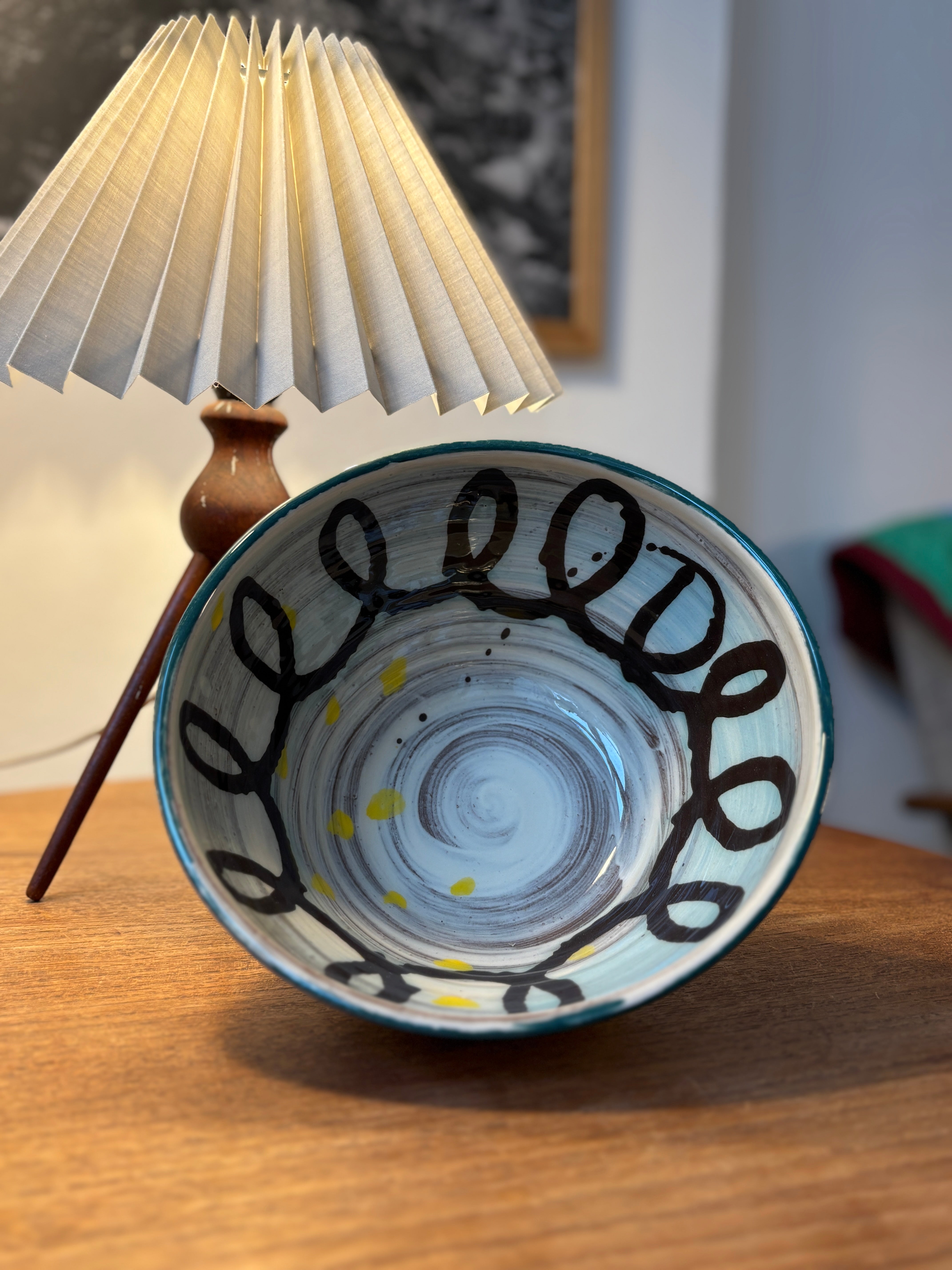 Abstrakt serverings-skål L