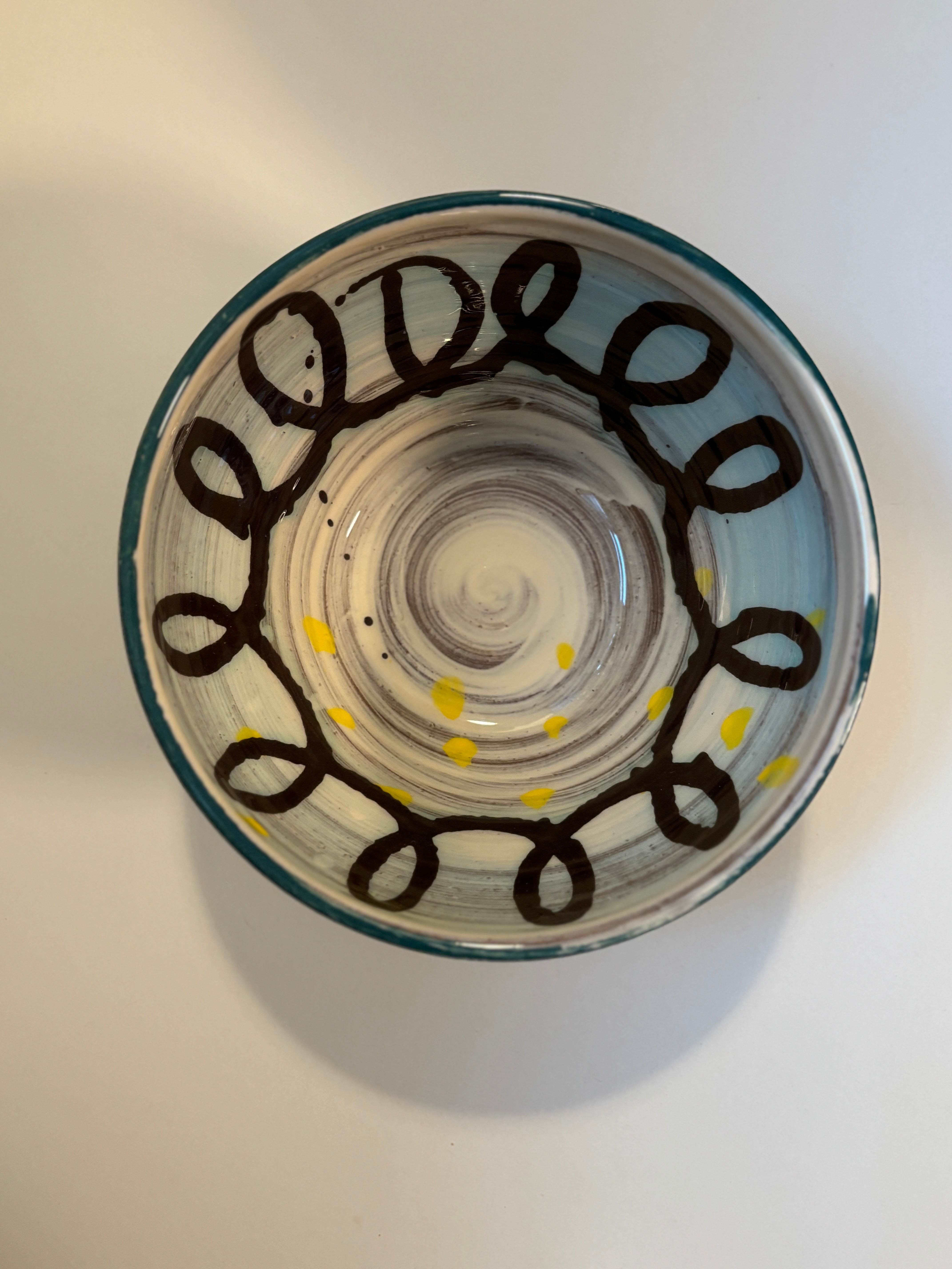 Abstrakt serverings-skål L