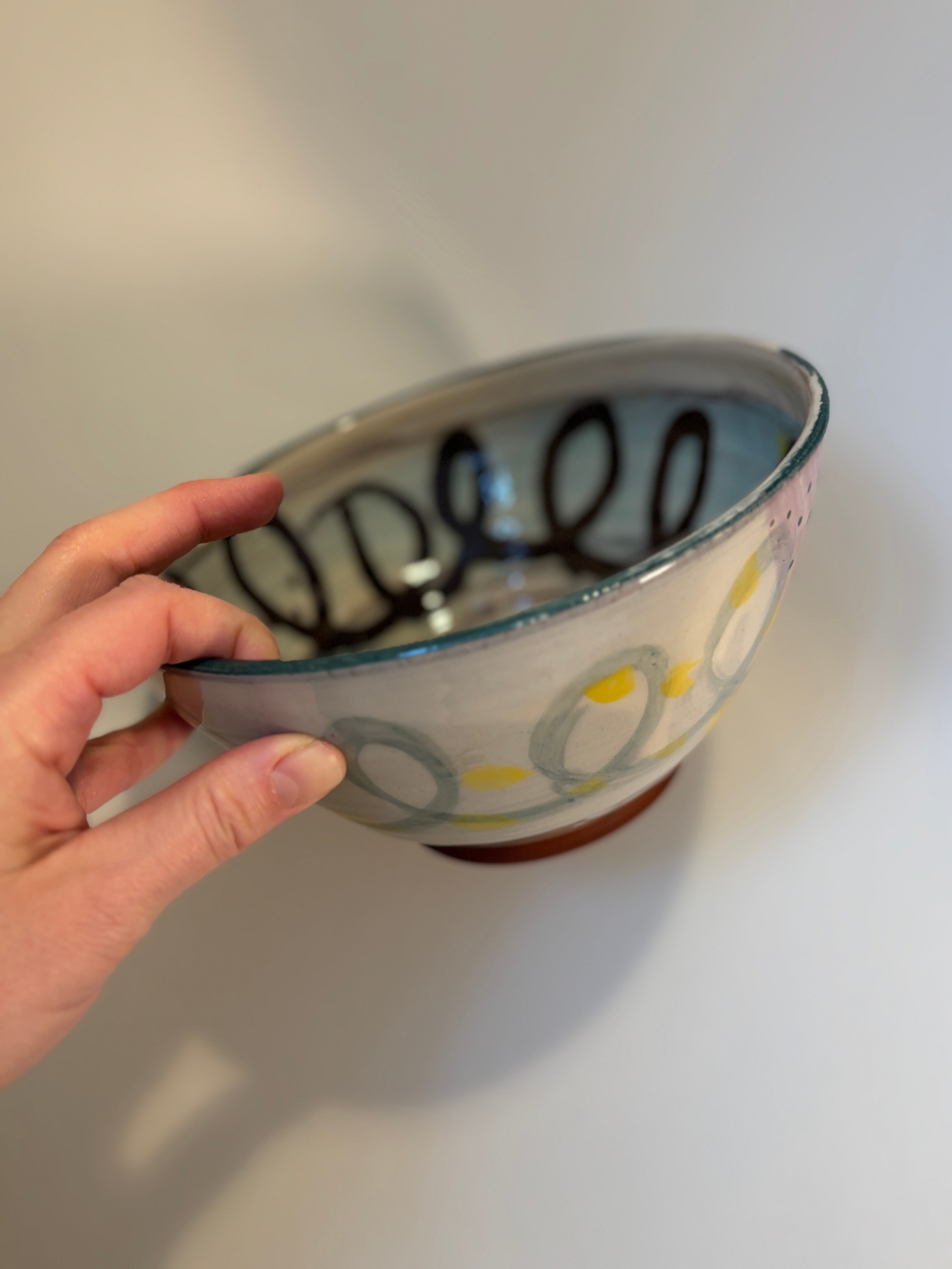 Abstrakt serverings-skål L