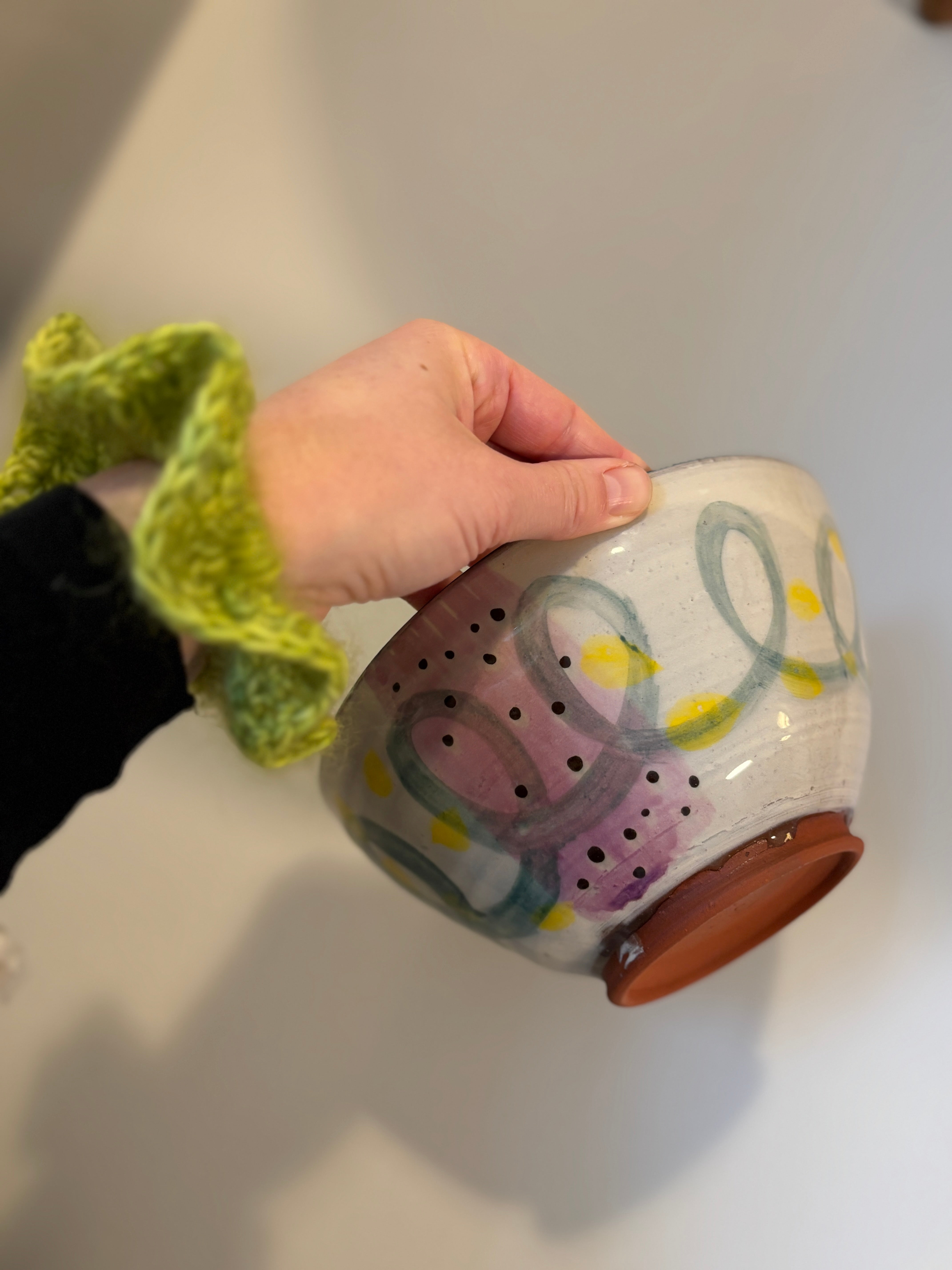 Abstrakt serverings-skål L