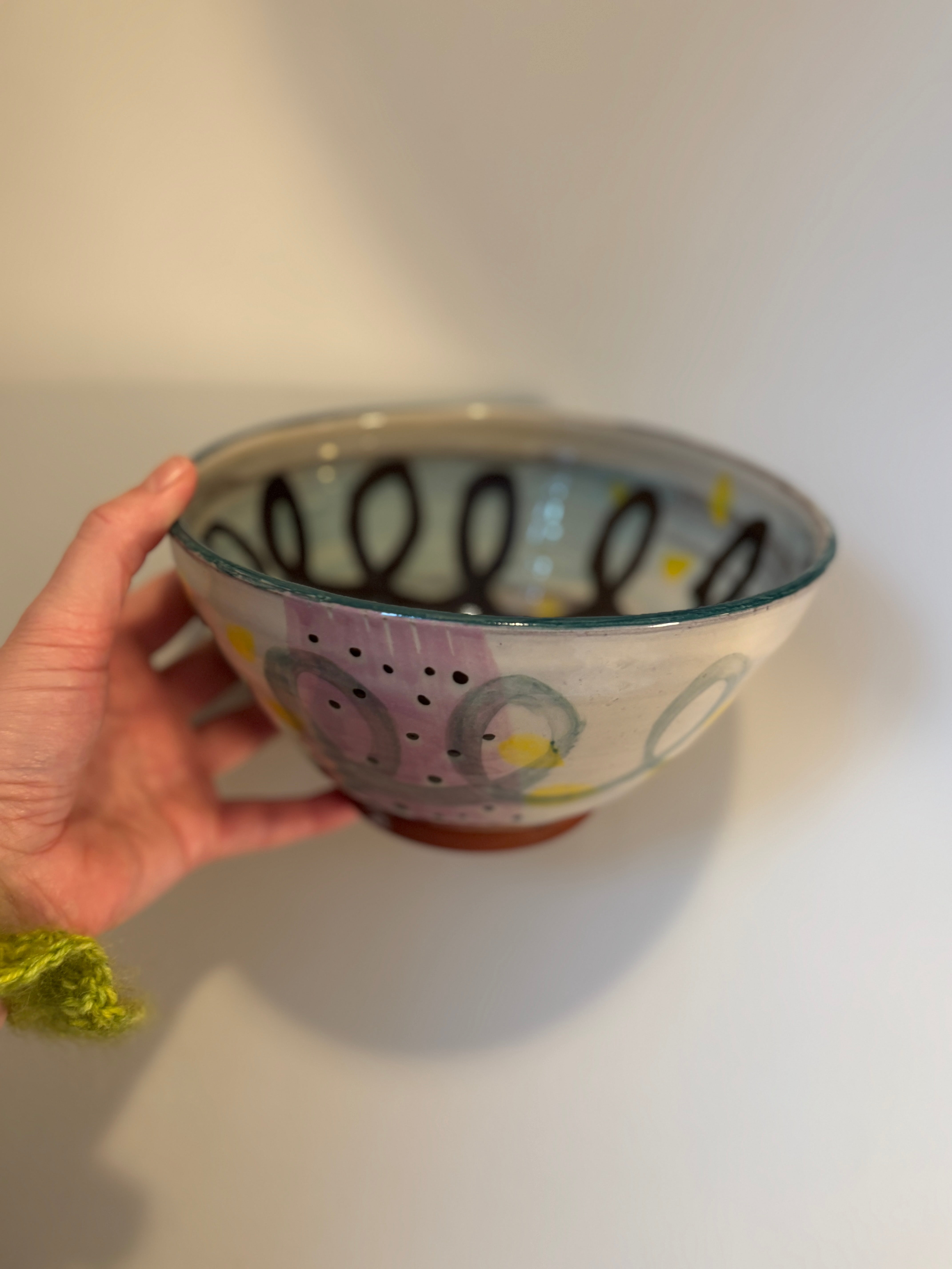 Abstrakt serverings-skål L