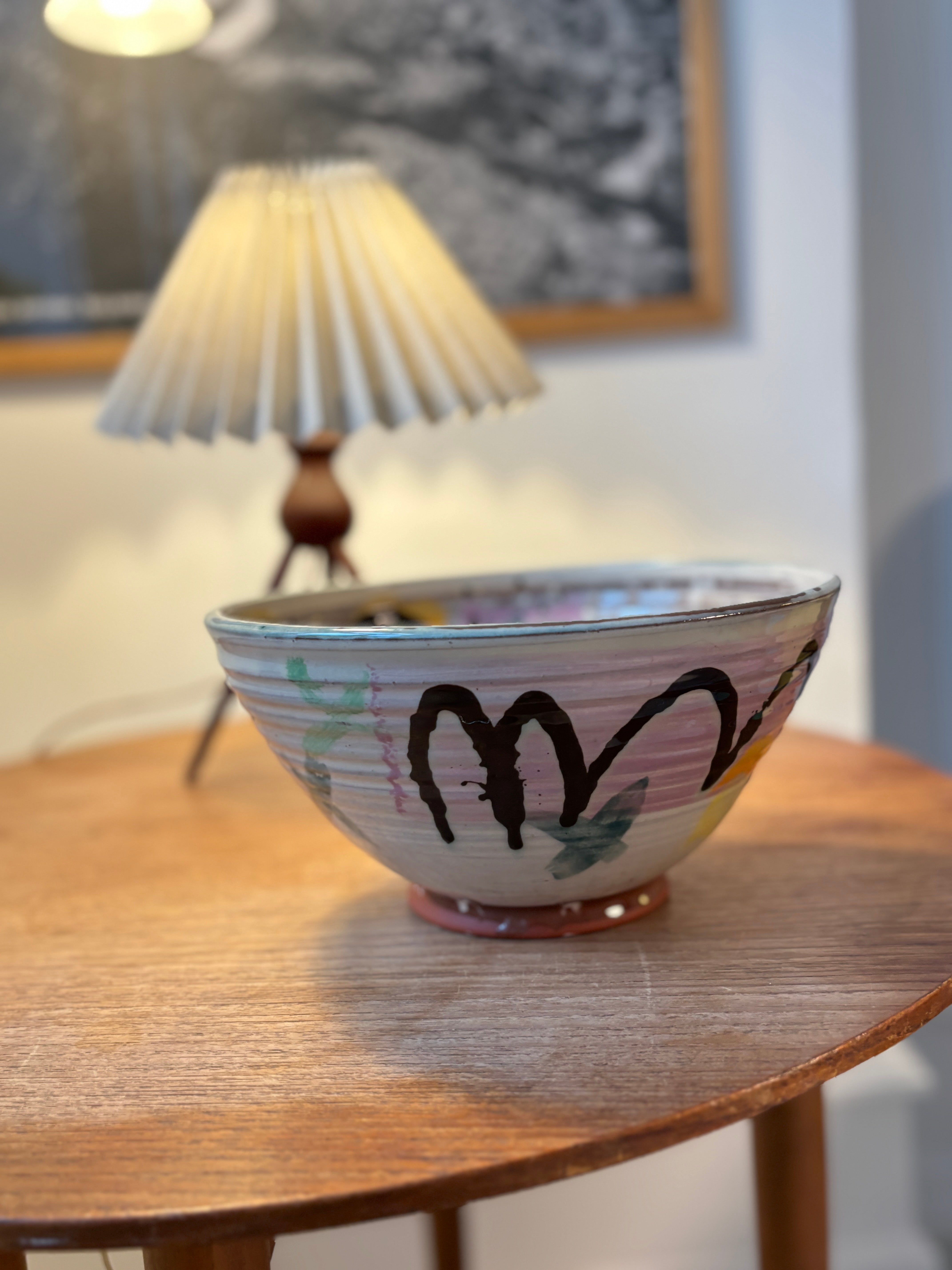 Abstrakt serverings-skål XL