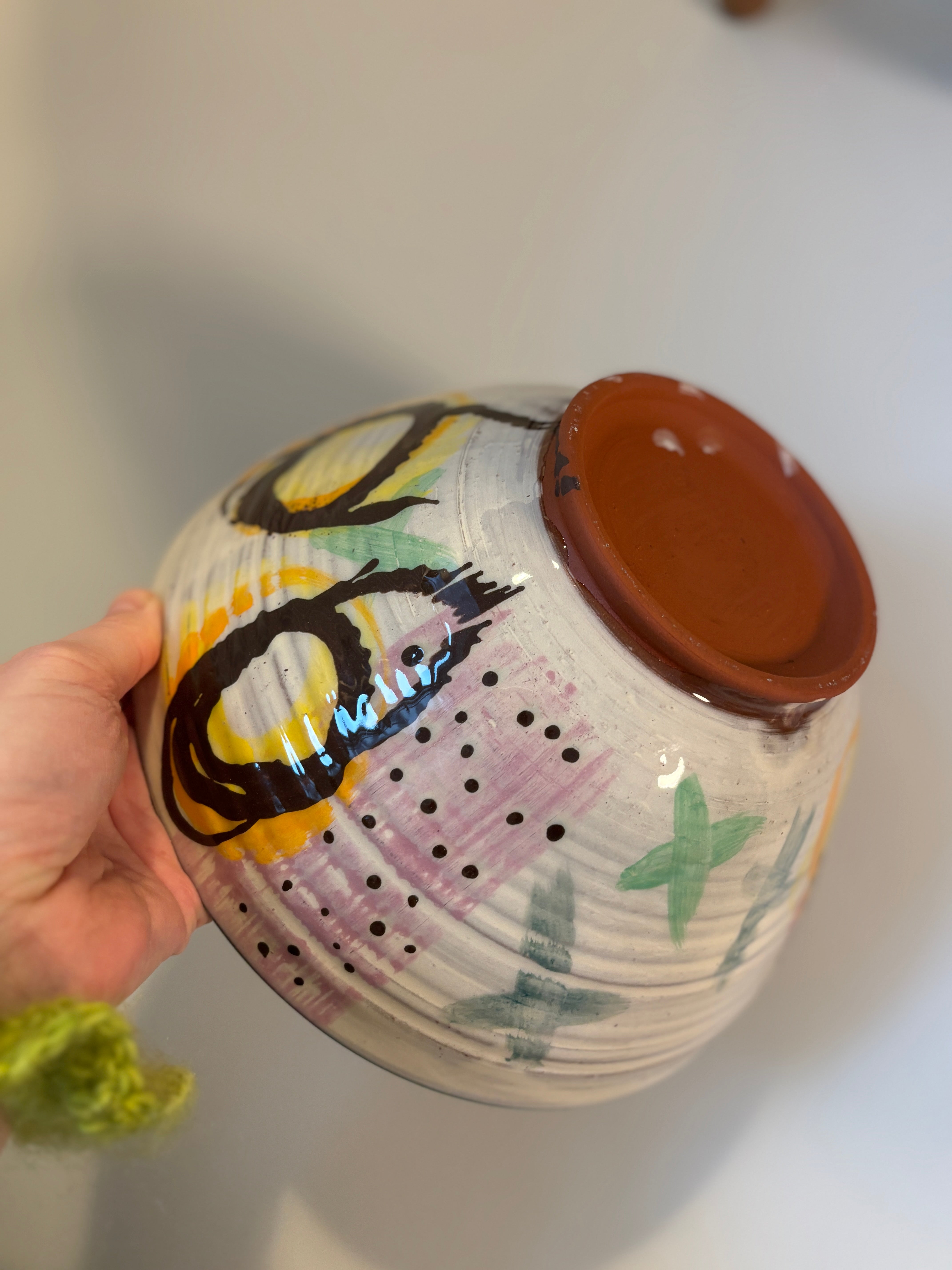 Abstrakt serverings-skål XL