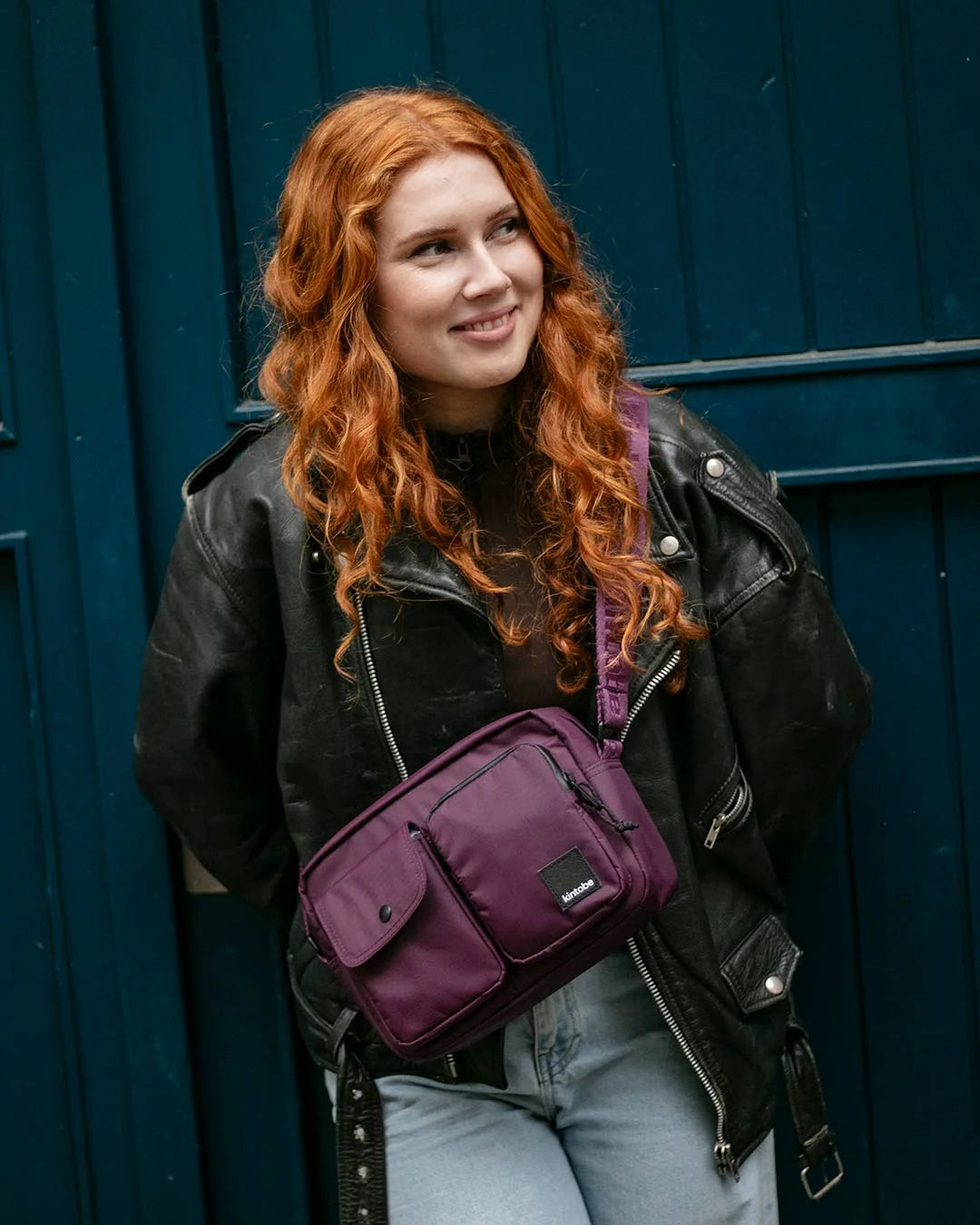 MILES Crossbody taske - Deep Aubergine