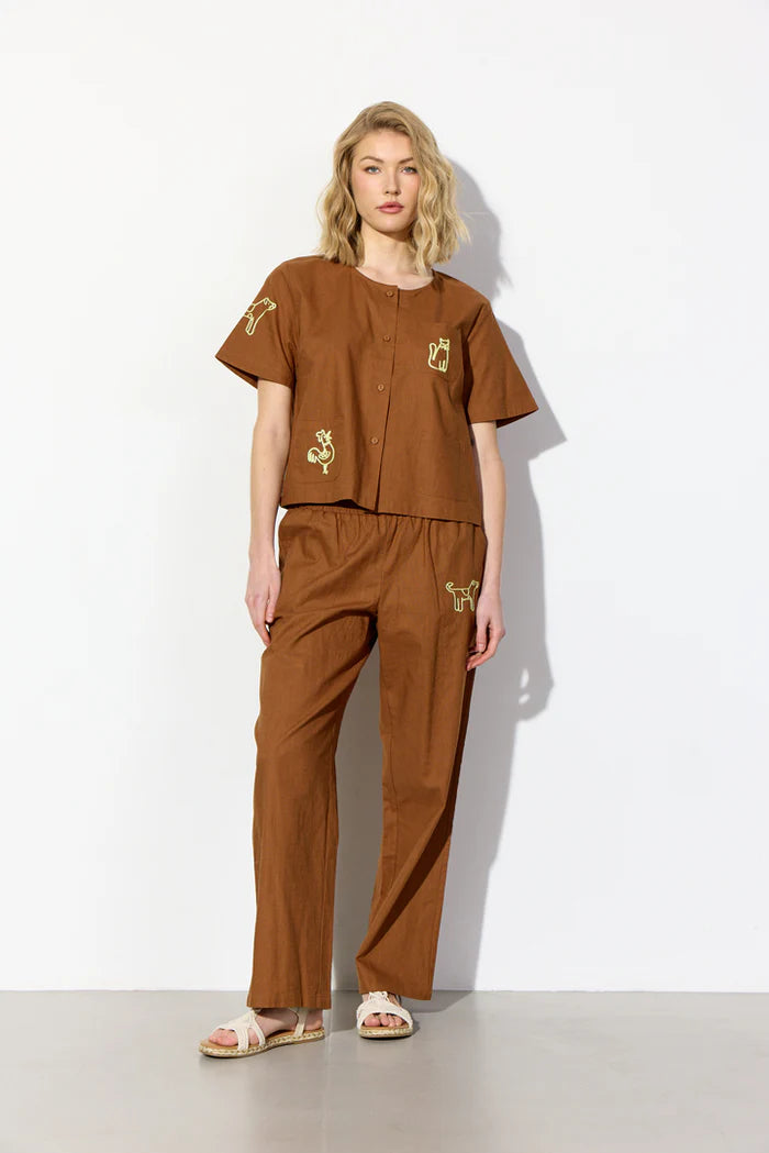 Nina Shirt - Brown