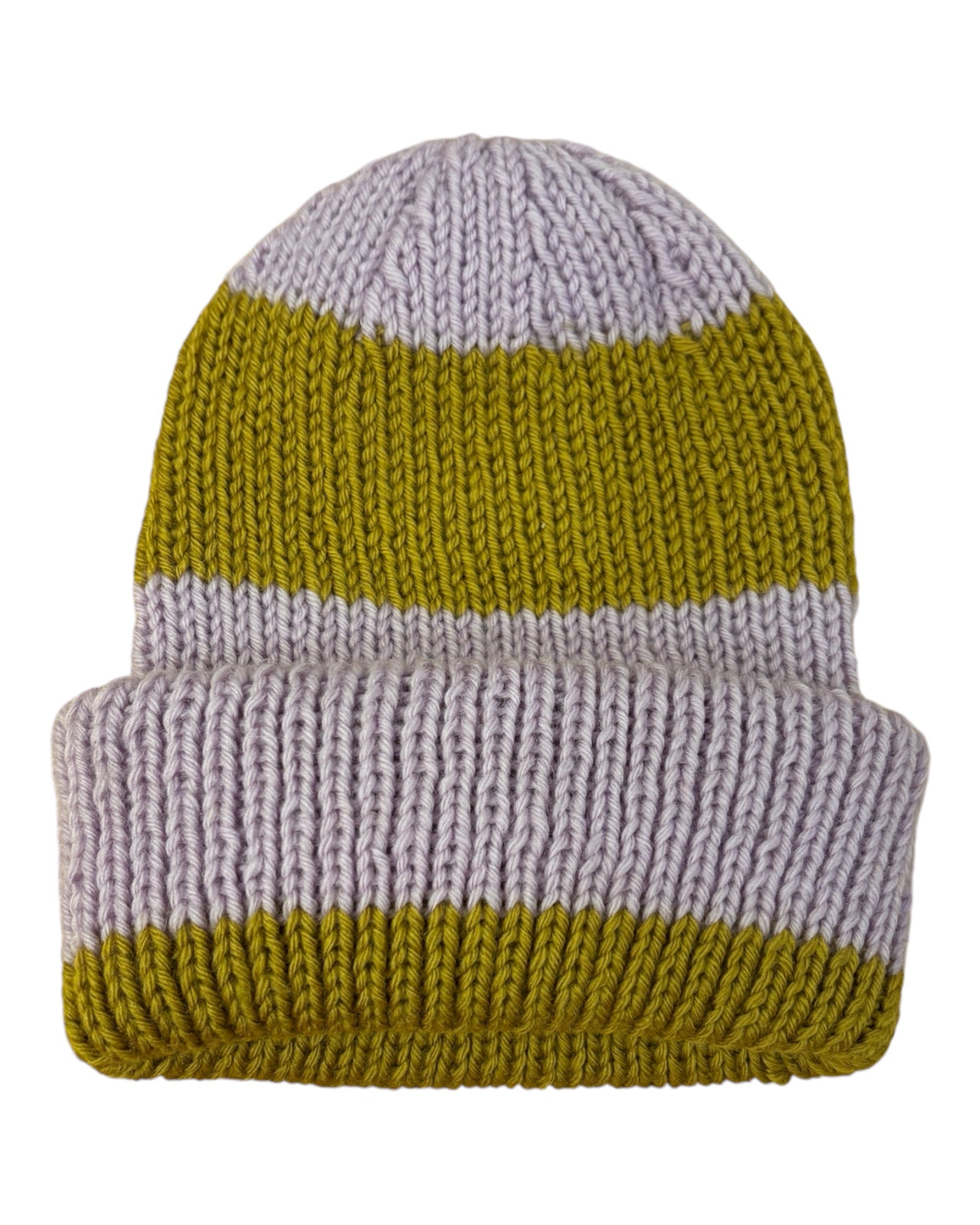 Peace beanie stribet