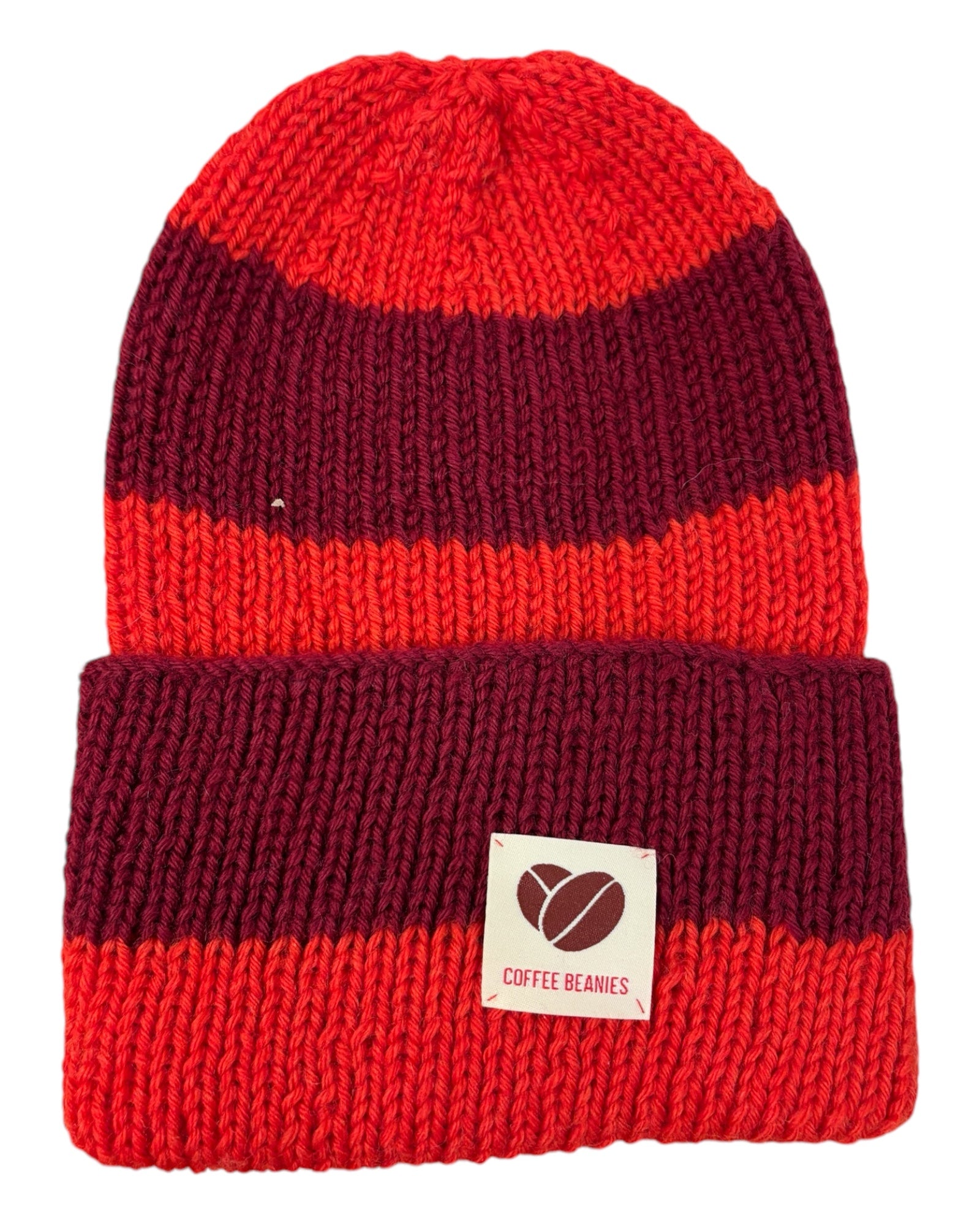 Peace beanie stribet