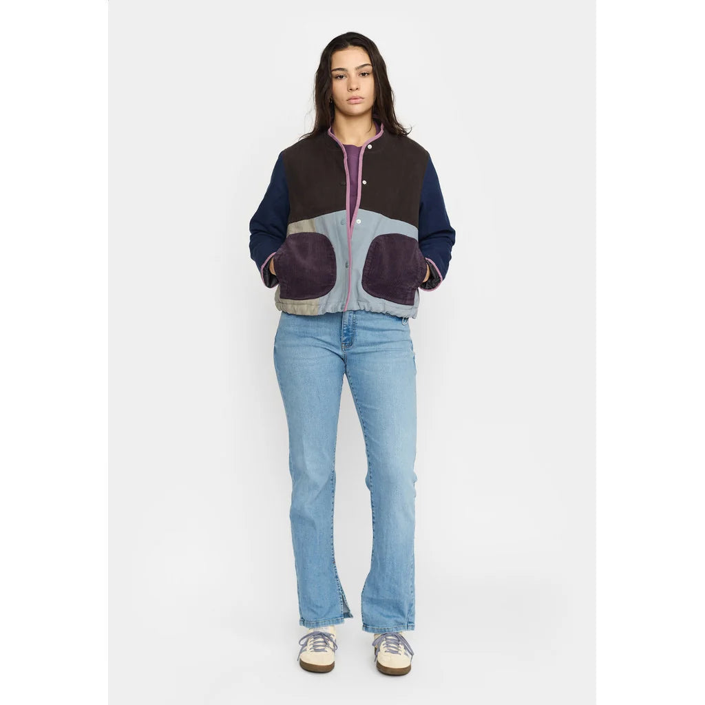 Quilted Patchwork Jacket, Blue