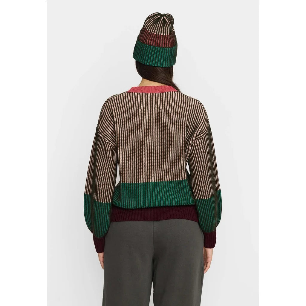 Rib Block Knit, Army