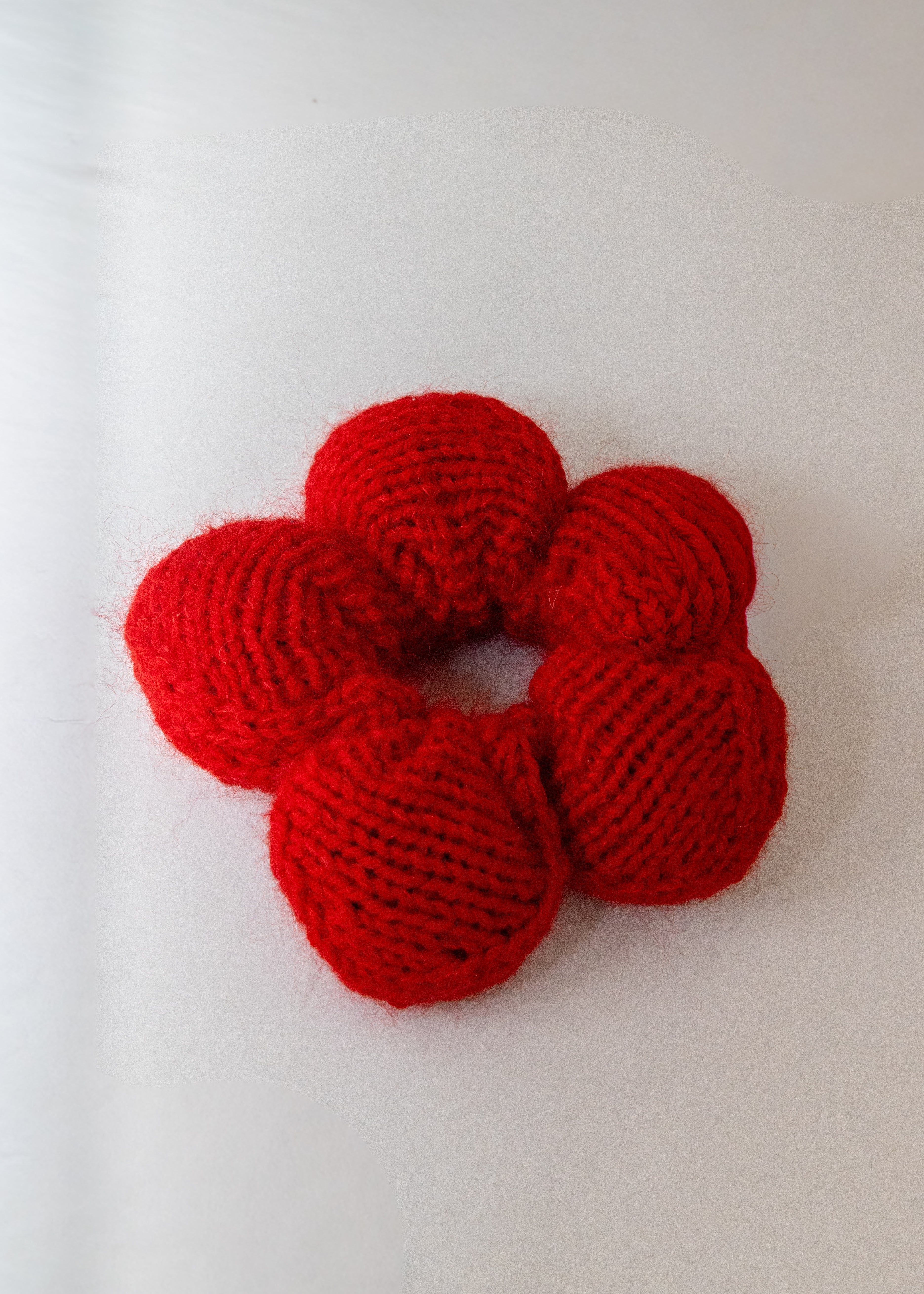 Flower Scrunchie rød