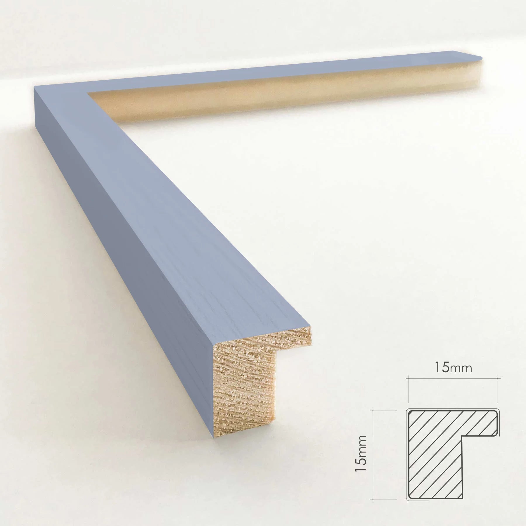 Ramme - Slim Classic icy blue