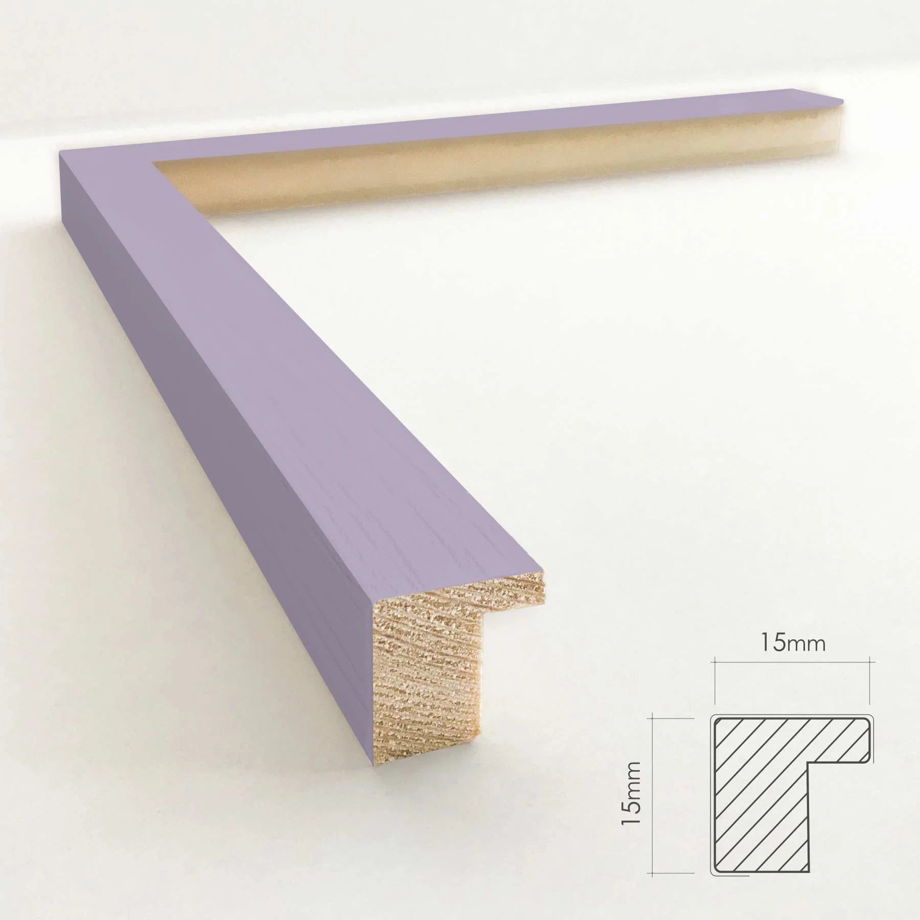 Ramme - Slim cool lavender