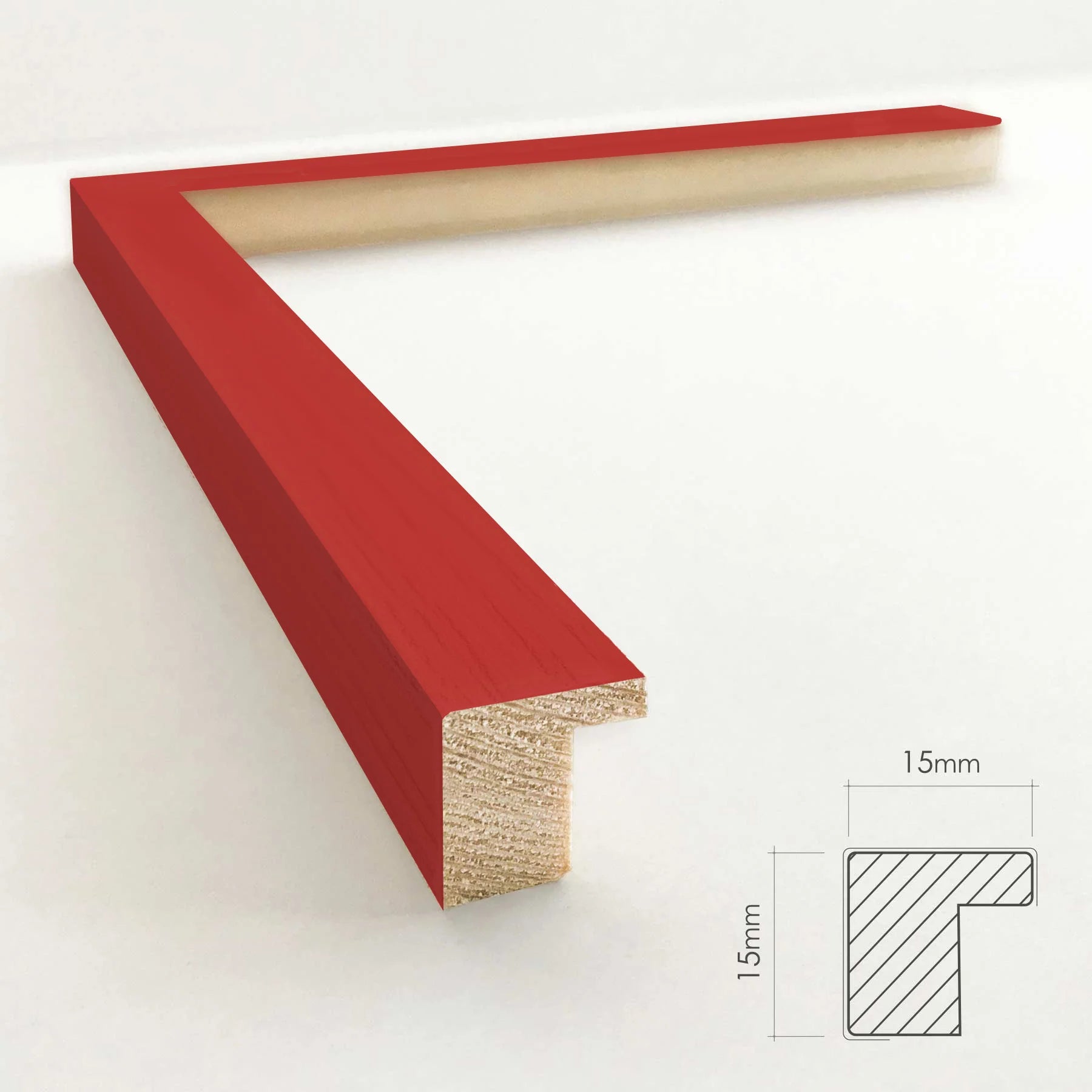 Ramme - Slim sunset red