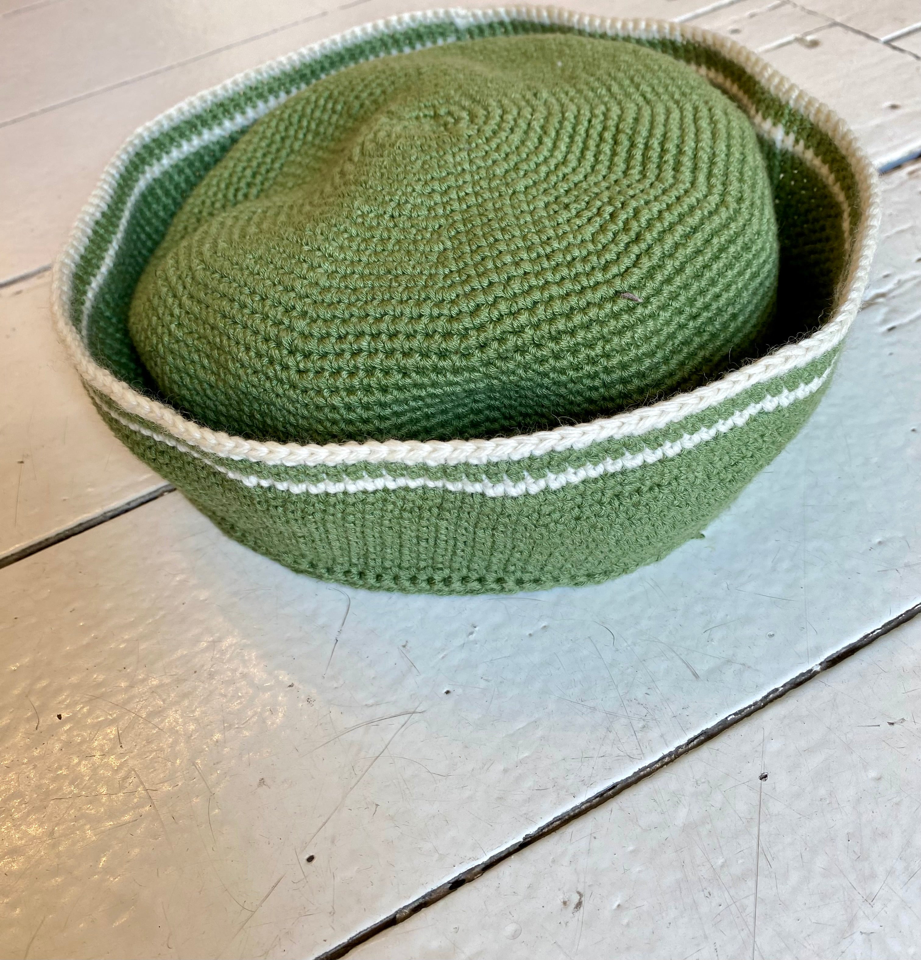 Sailor hat 11 (grøn/hvid)