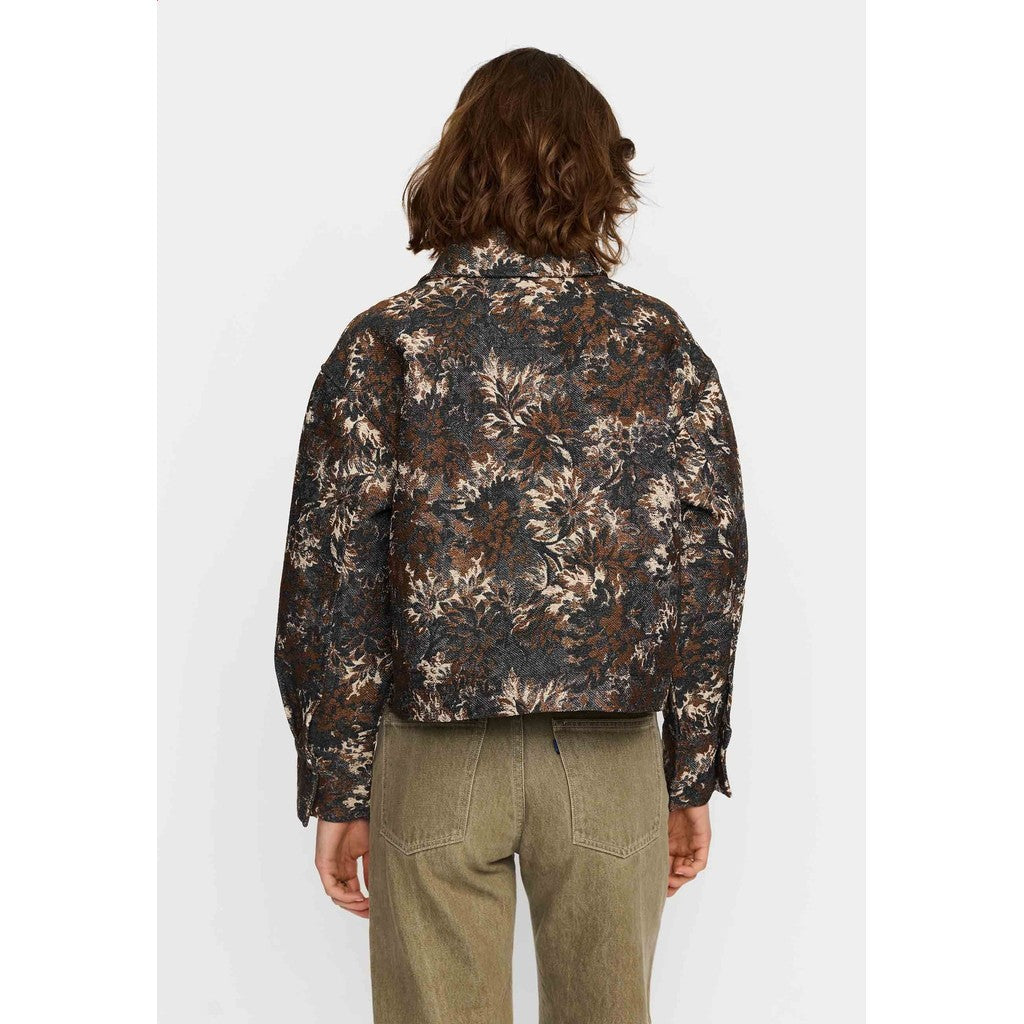 Cropped shirt - Brown/Black