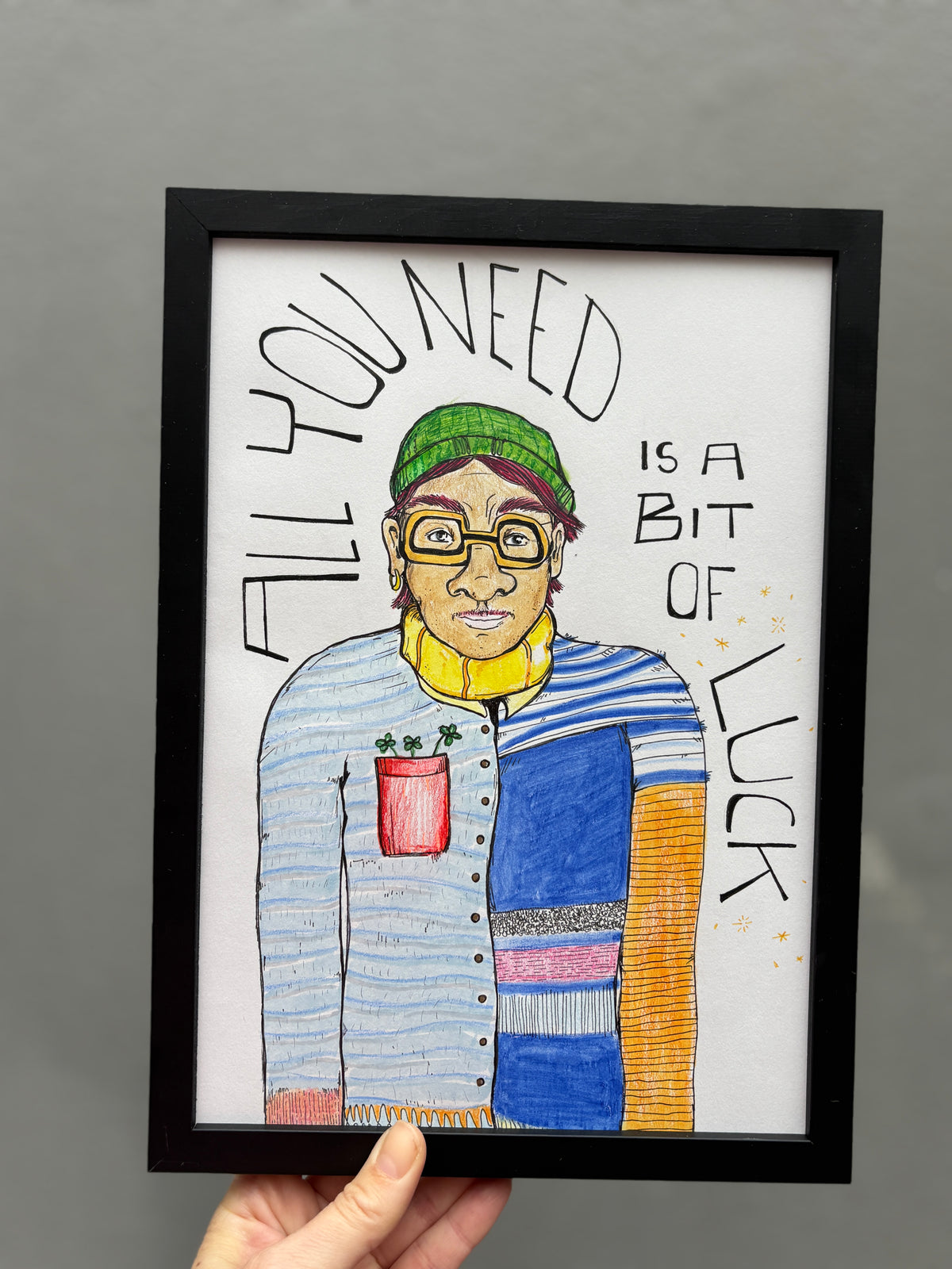 A bit of luck/ Original i ramme