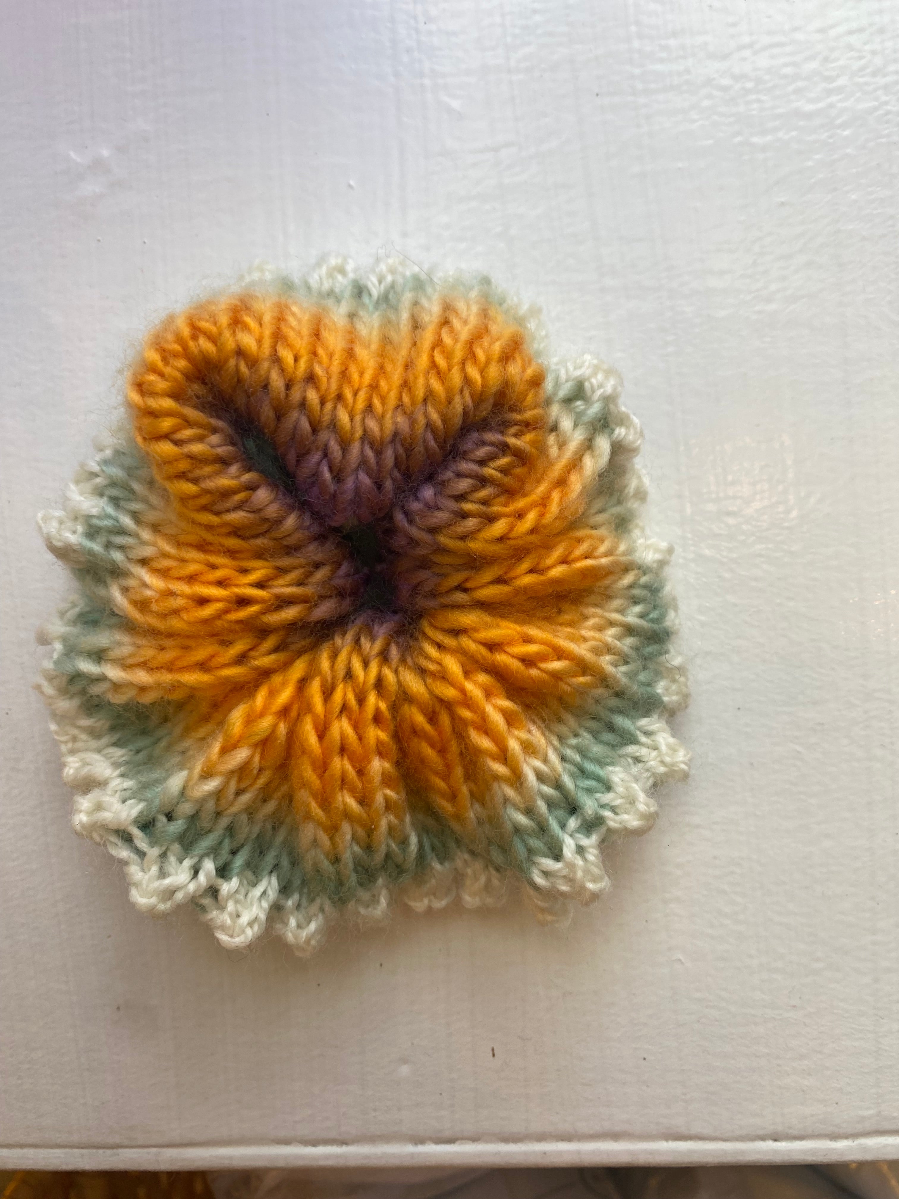 Scrunchie orange-grøn