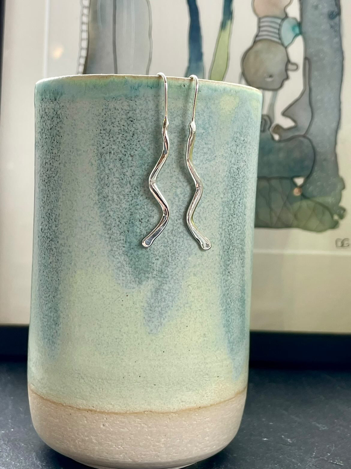 Unika sølvørehængere