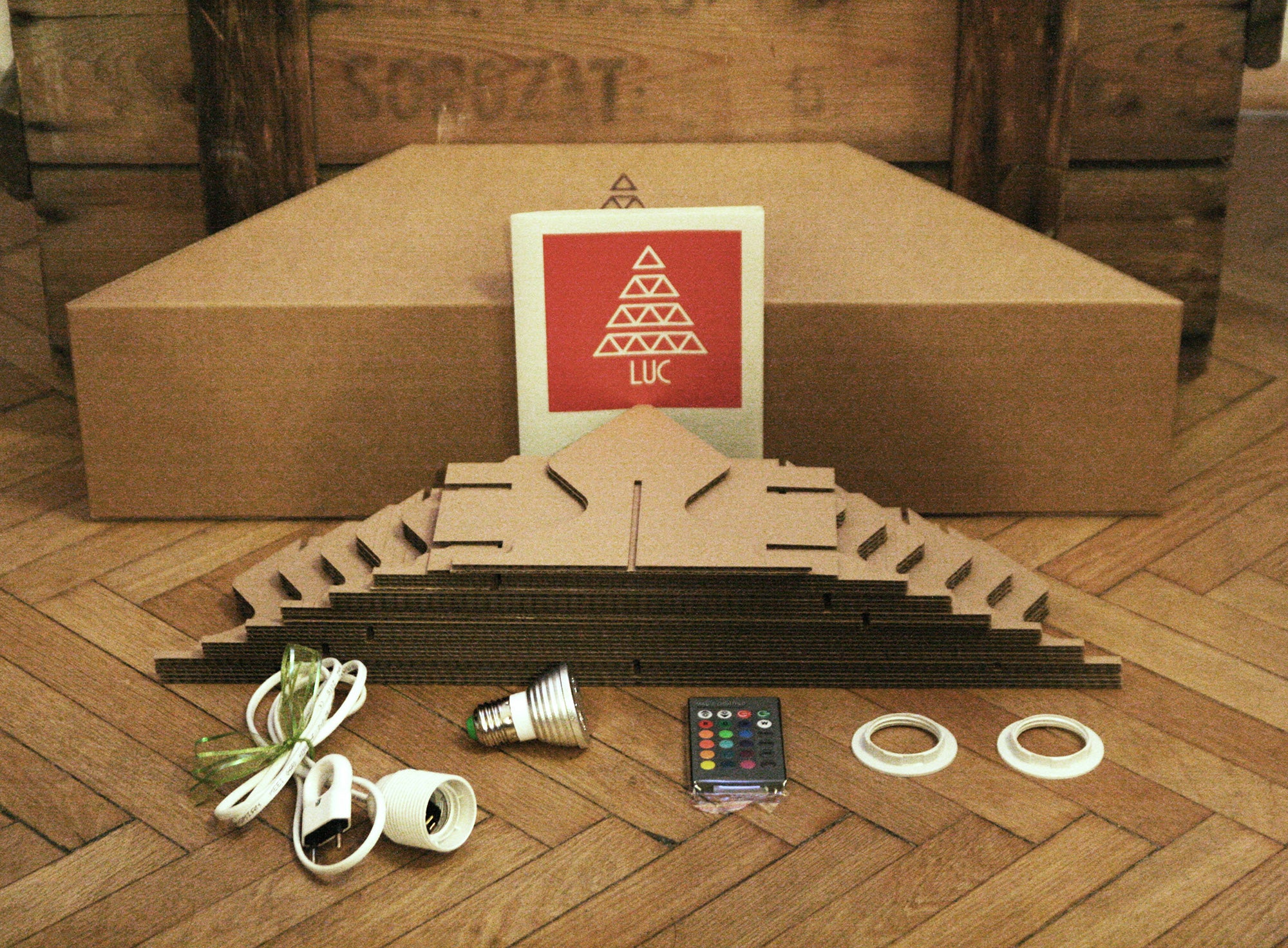 Cardboard Christmas tree