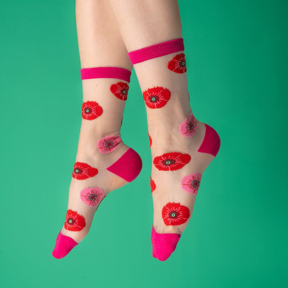 Poppy socks, sheer