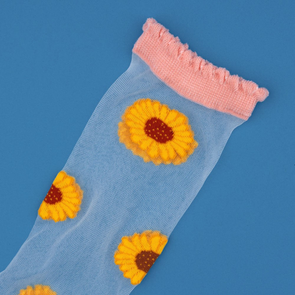 Sunflower socks, sheer