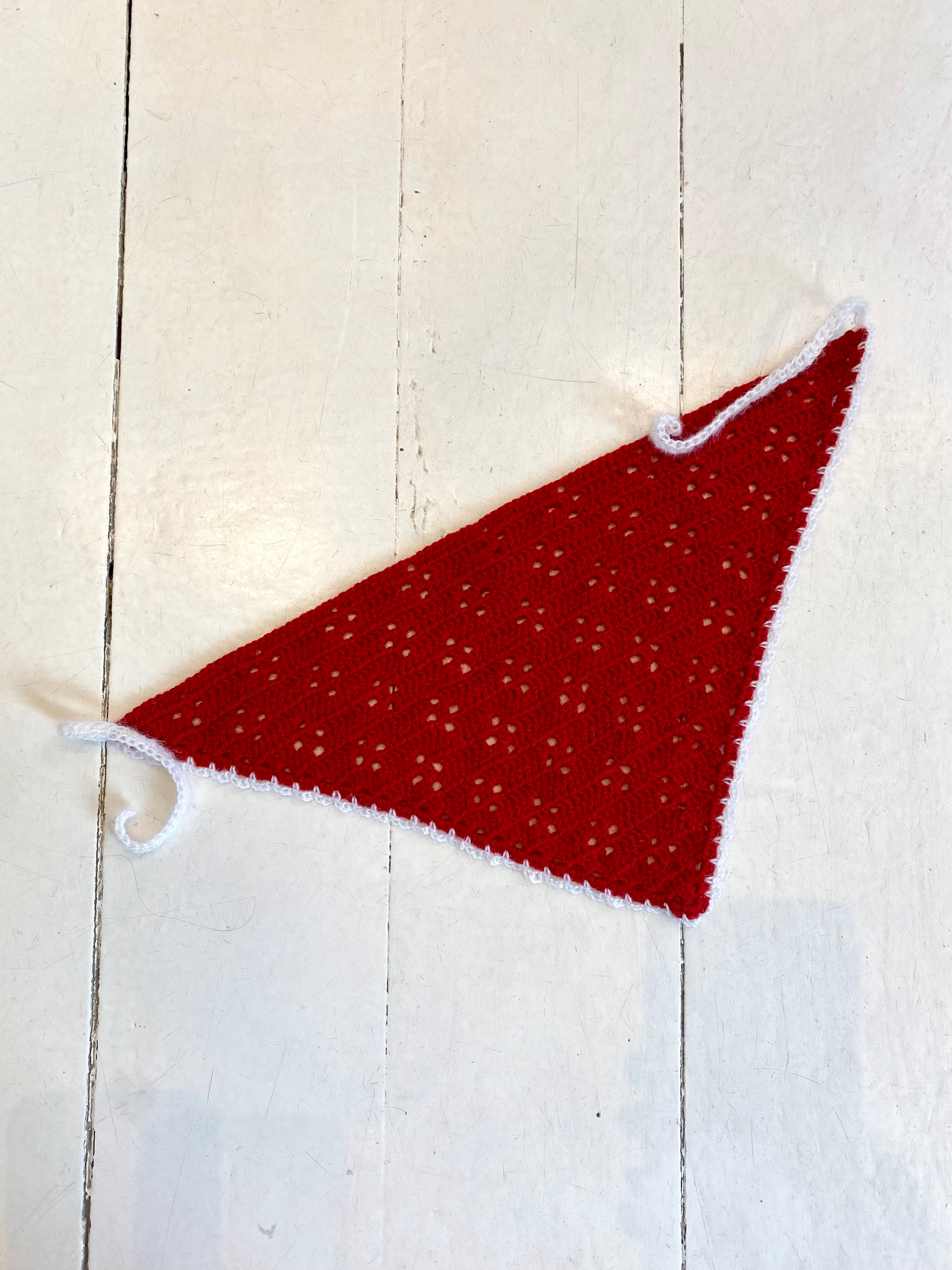 Bandana nr. 3 (rød/hvid)