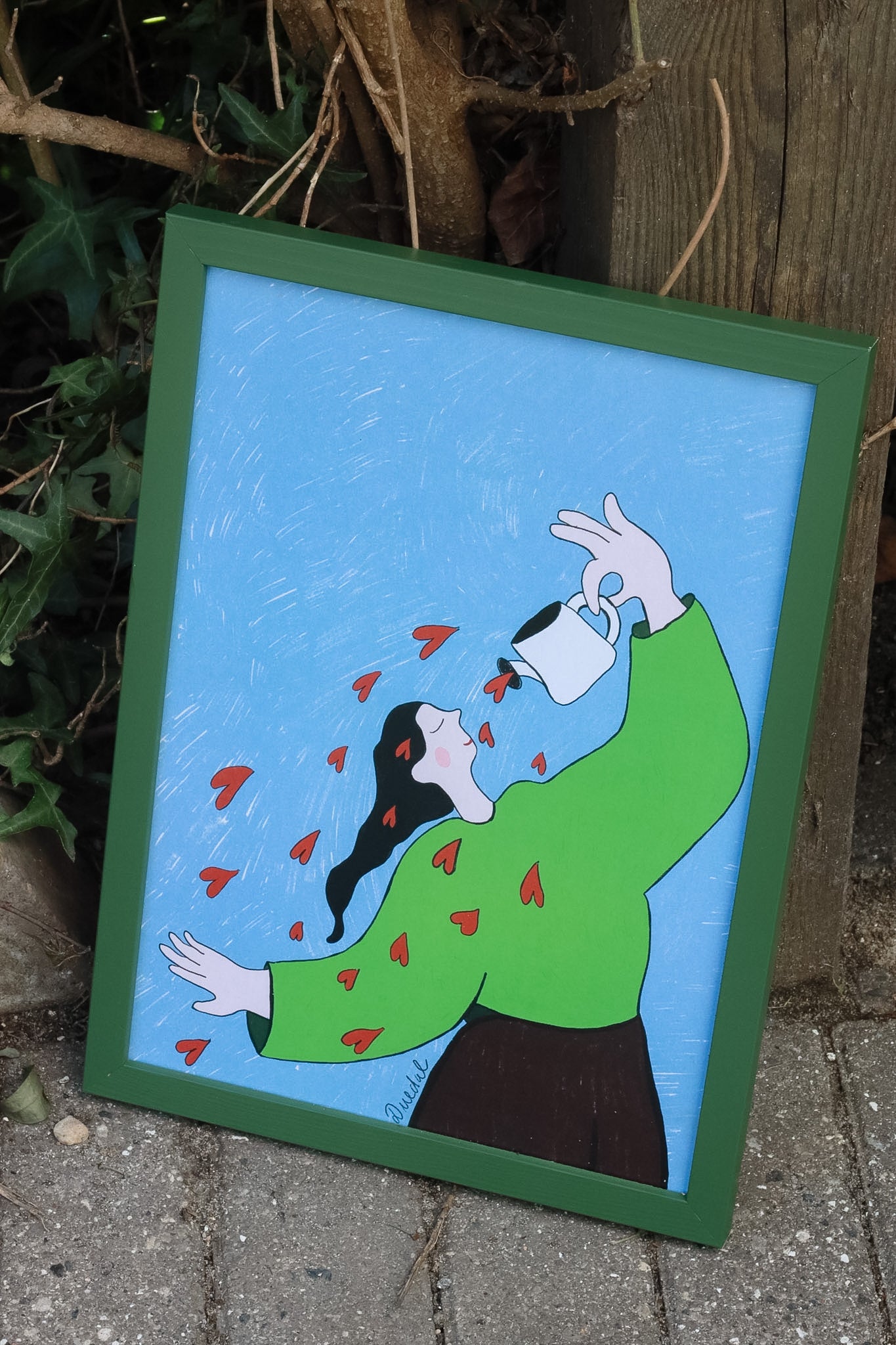 “Shower of Love" / A4 print (framed)