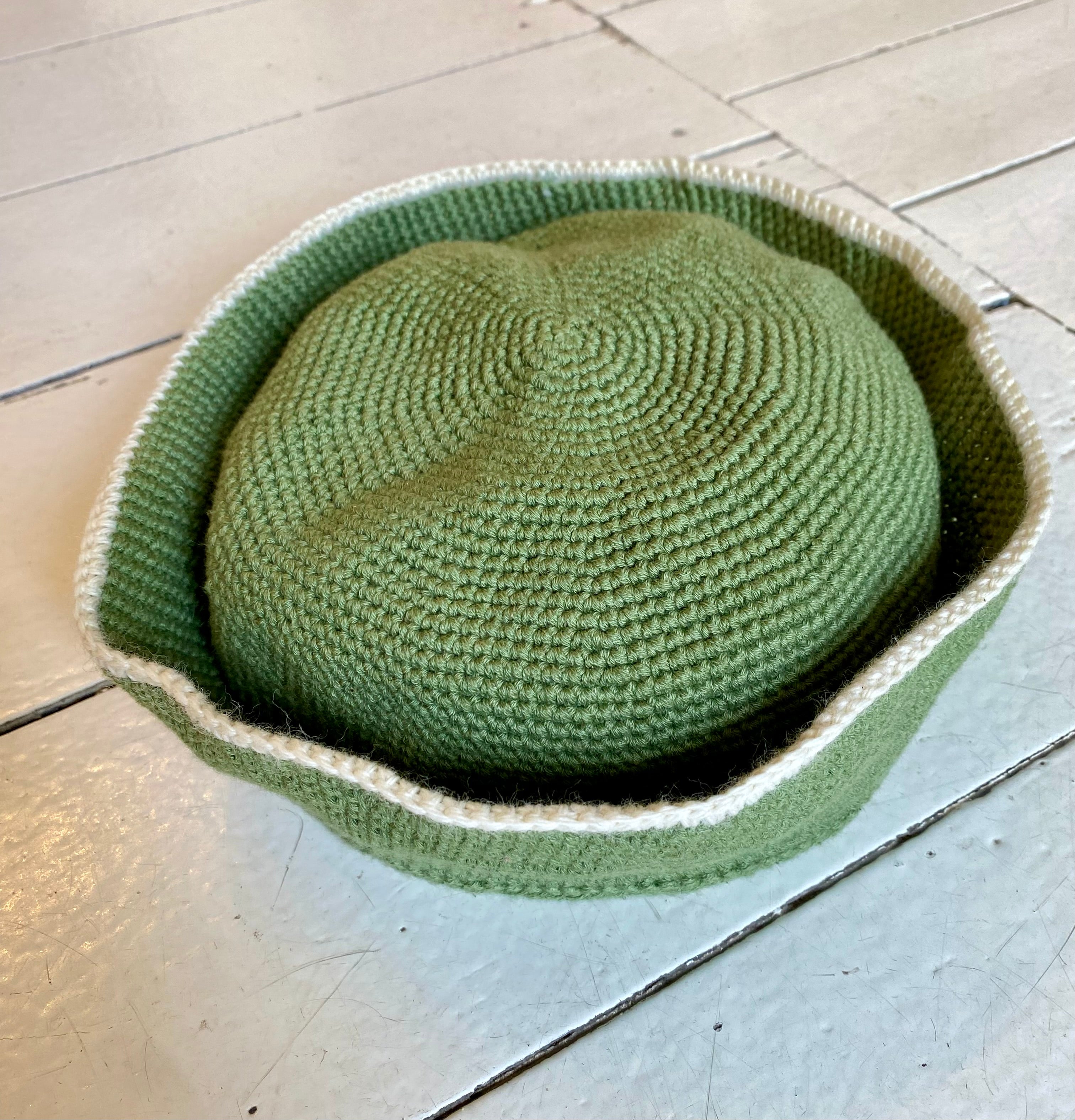 Sailor hat 10 (grøn/hvid)