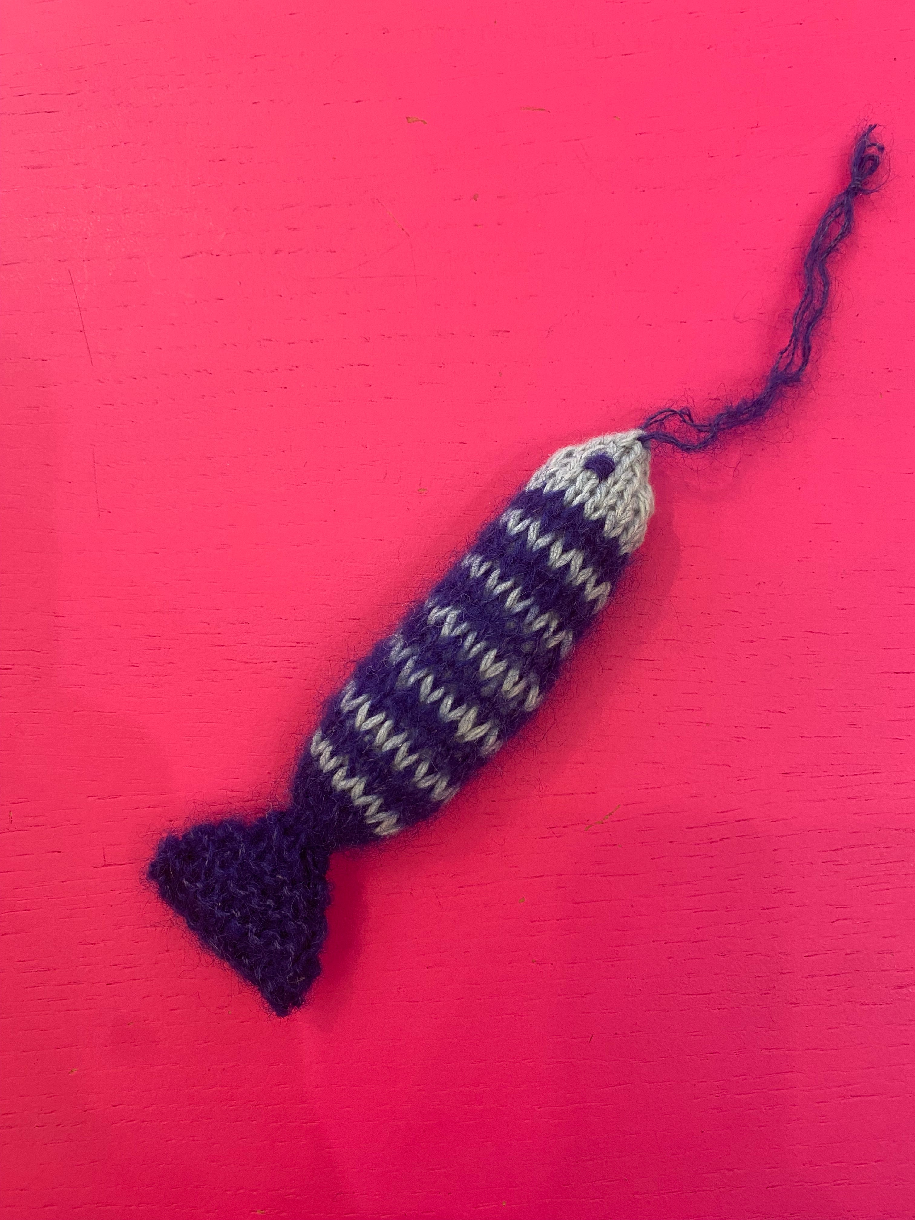 Handknit fish 2