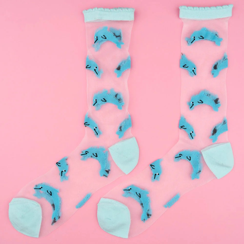 Delfin socks, sheer