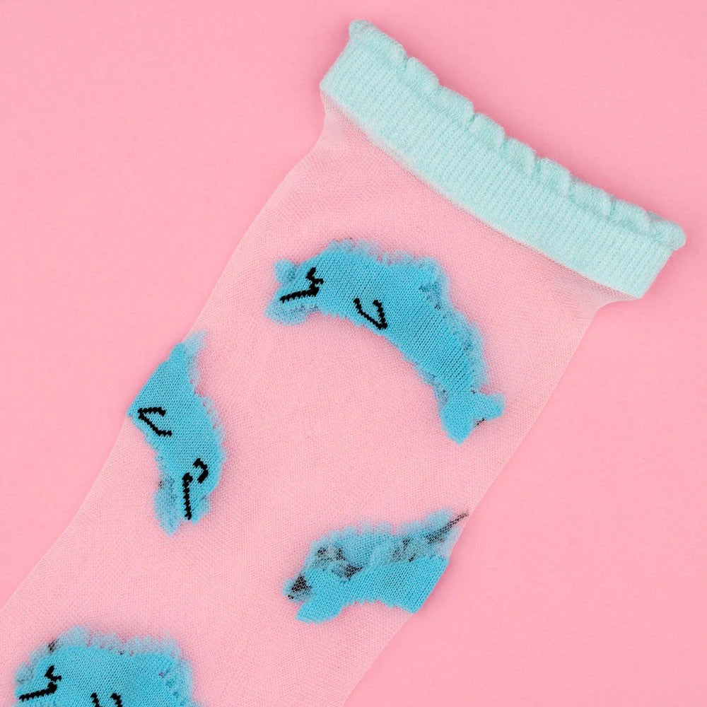 Delfin socks, sheer